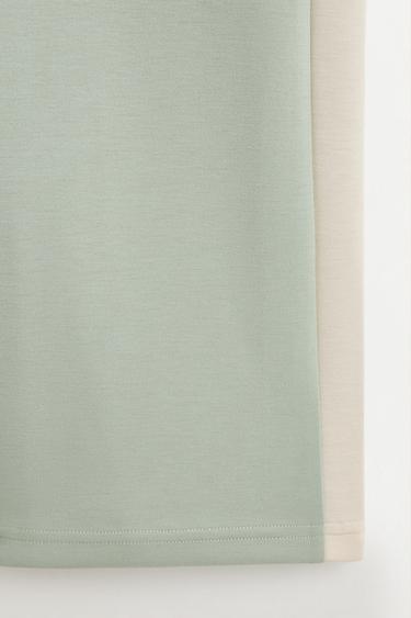 Wide-leg trousers with side stripes — MINT GREEN 4