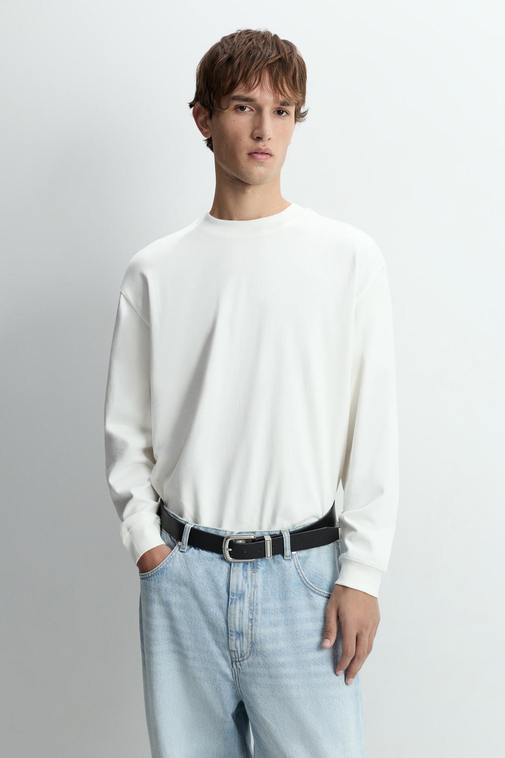 Heavy jersey faded effect T-shirt