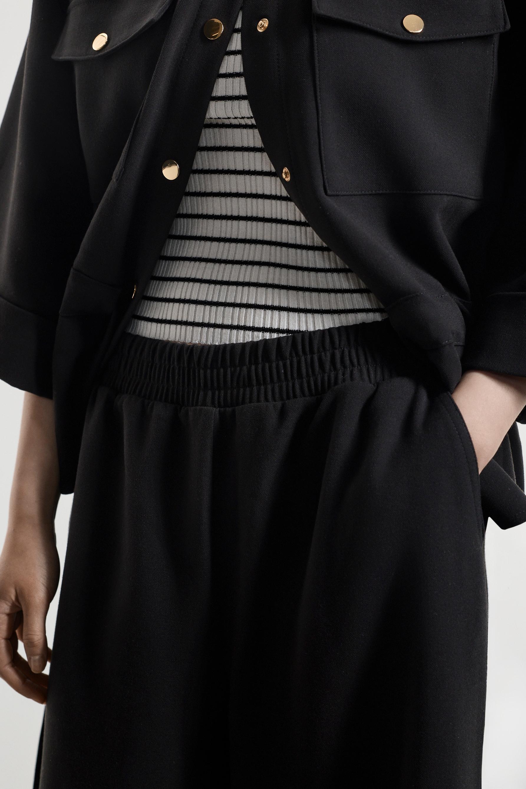 Culotte joggers — BLACK