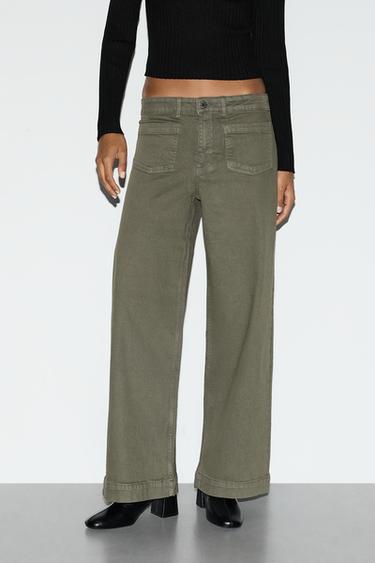 Culotte pocket jeans — DARK KHAKI 3