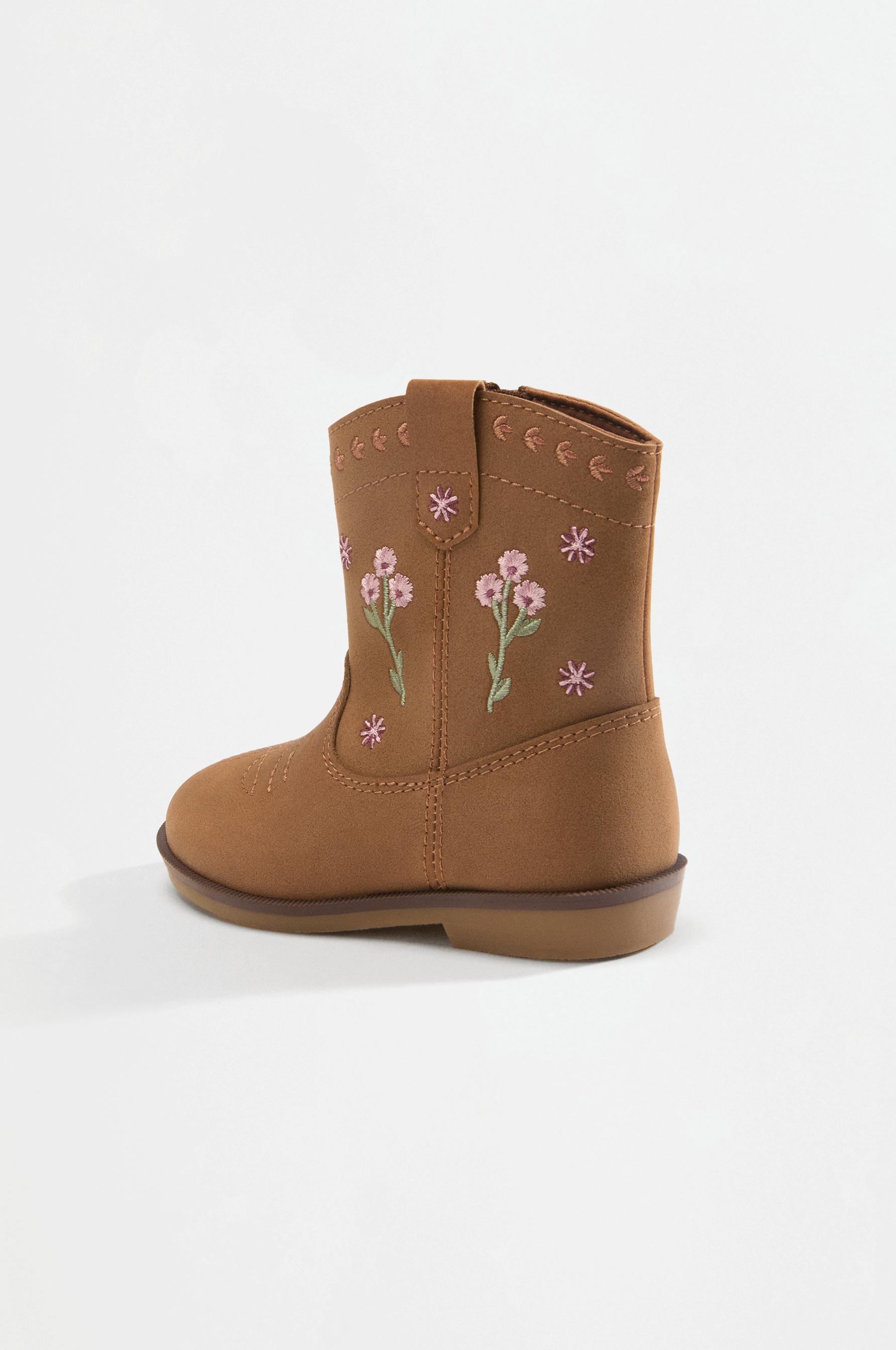 Split suede-effect fringe boots — LEATHER