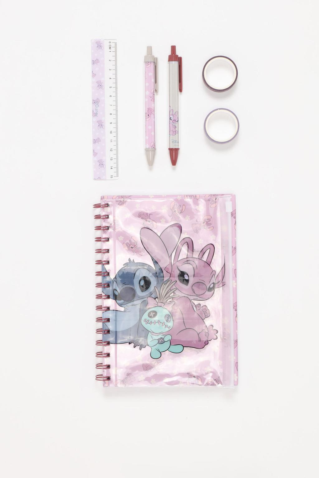 Stitch and Angel ©Disney notebook and pencil case set