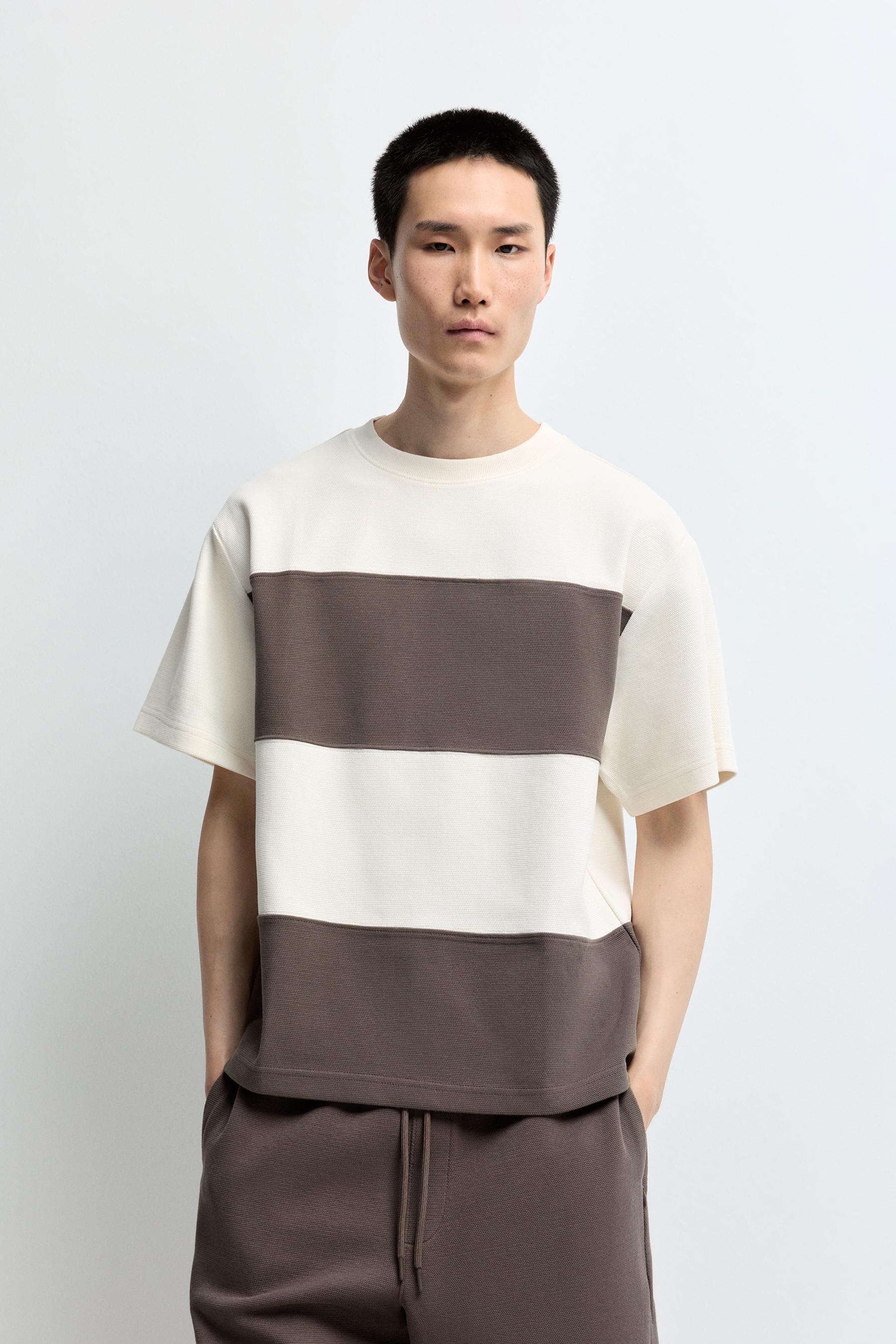 Camiseta interlock color block