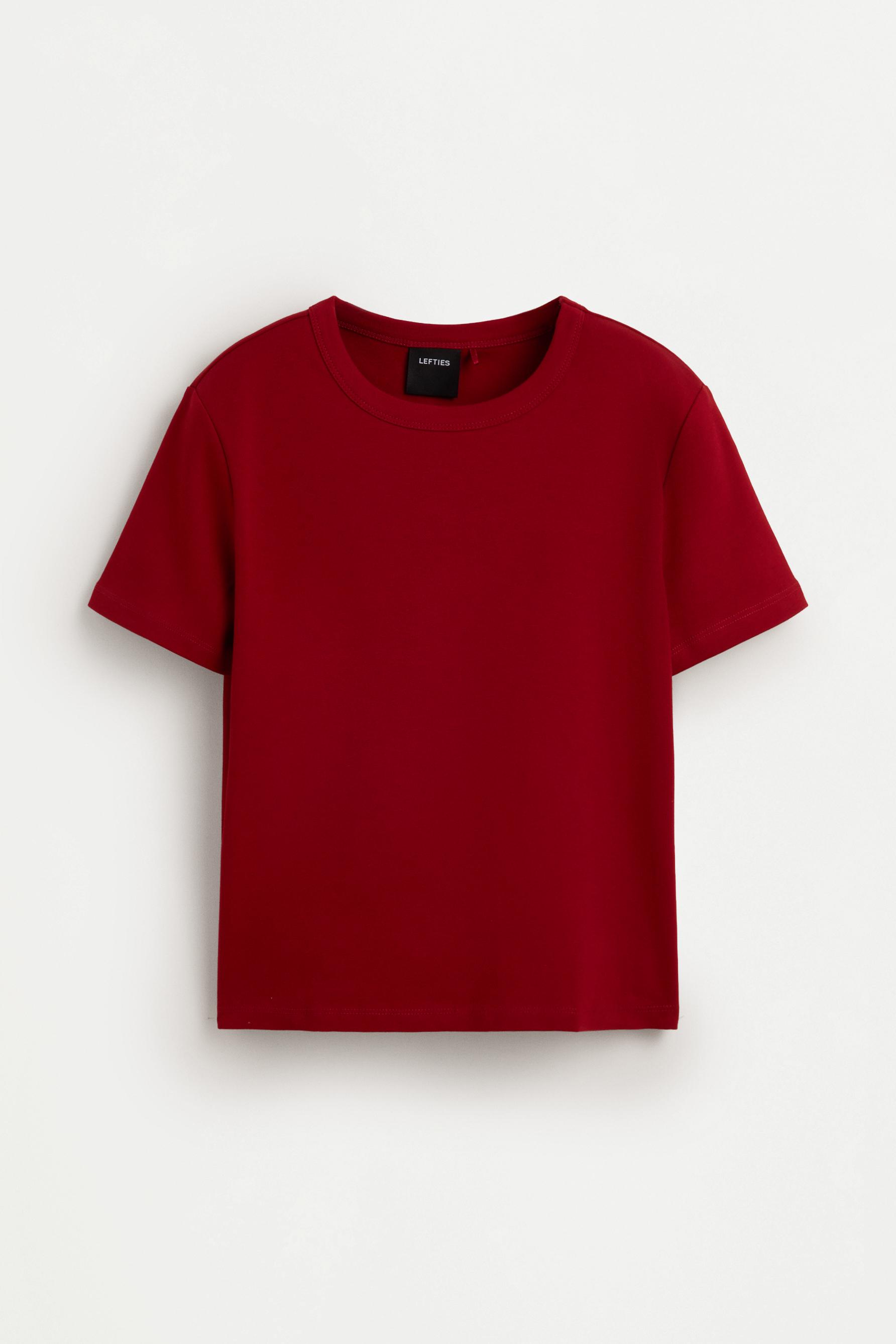 Basic short sleeve T-shirt — BRIGHT RED