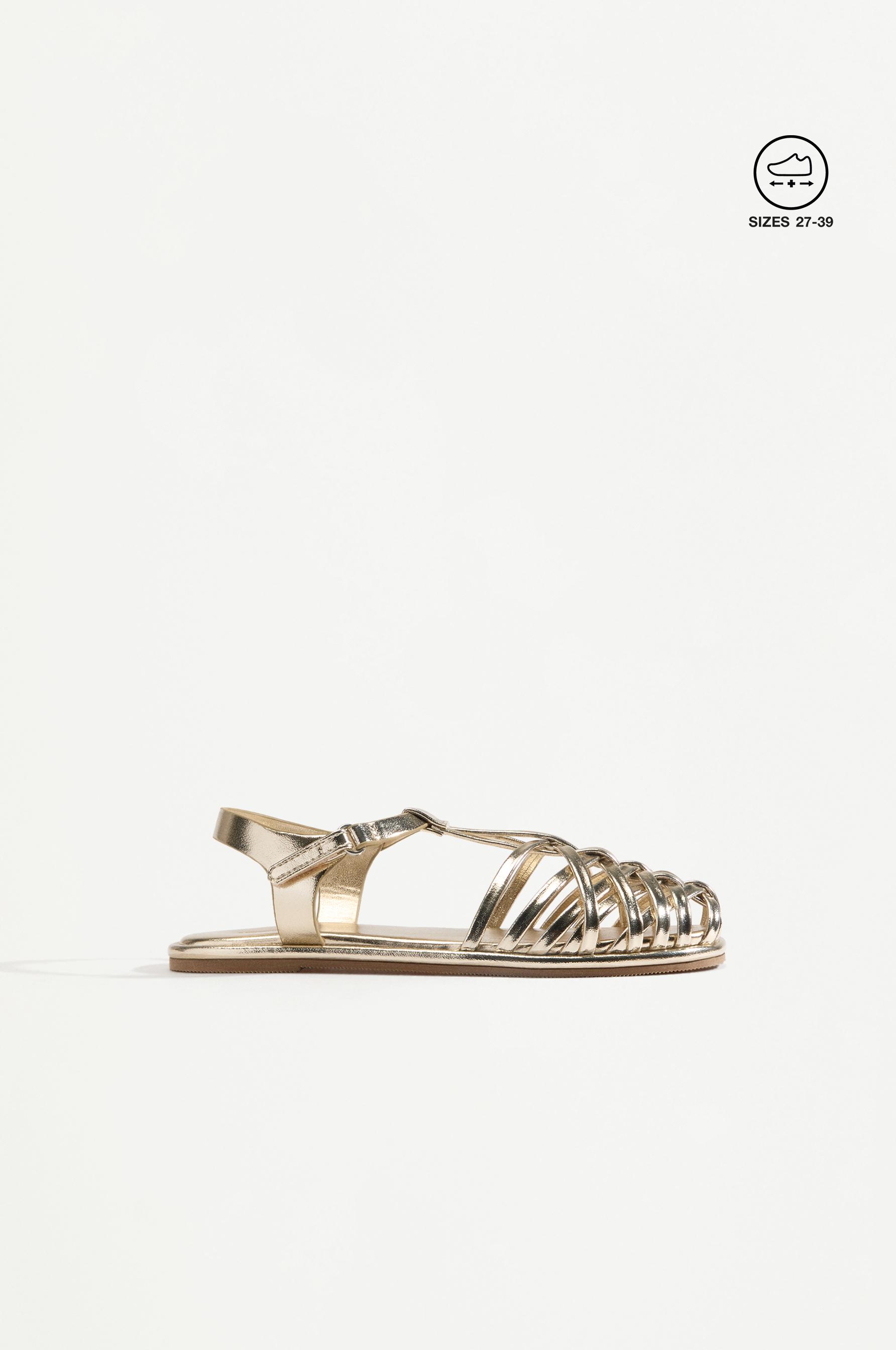Cage sandals — GOLD