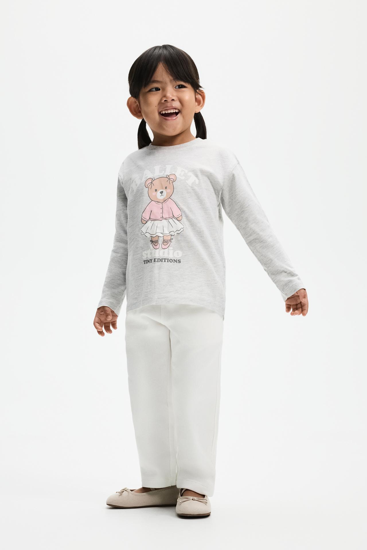5-pack of mixed T-shirt and fleece jogger sets — PALE PINK