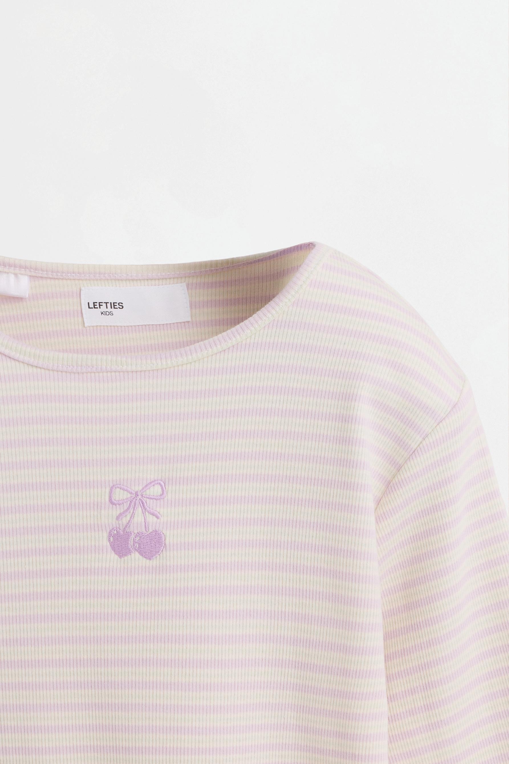Ribbed animal print pyjamas — STRIPED