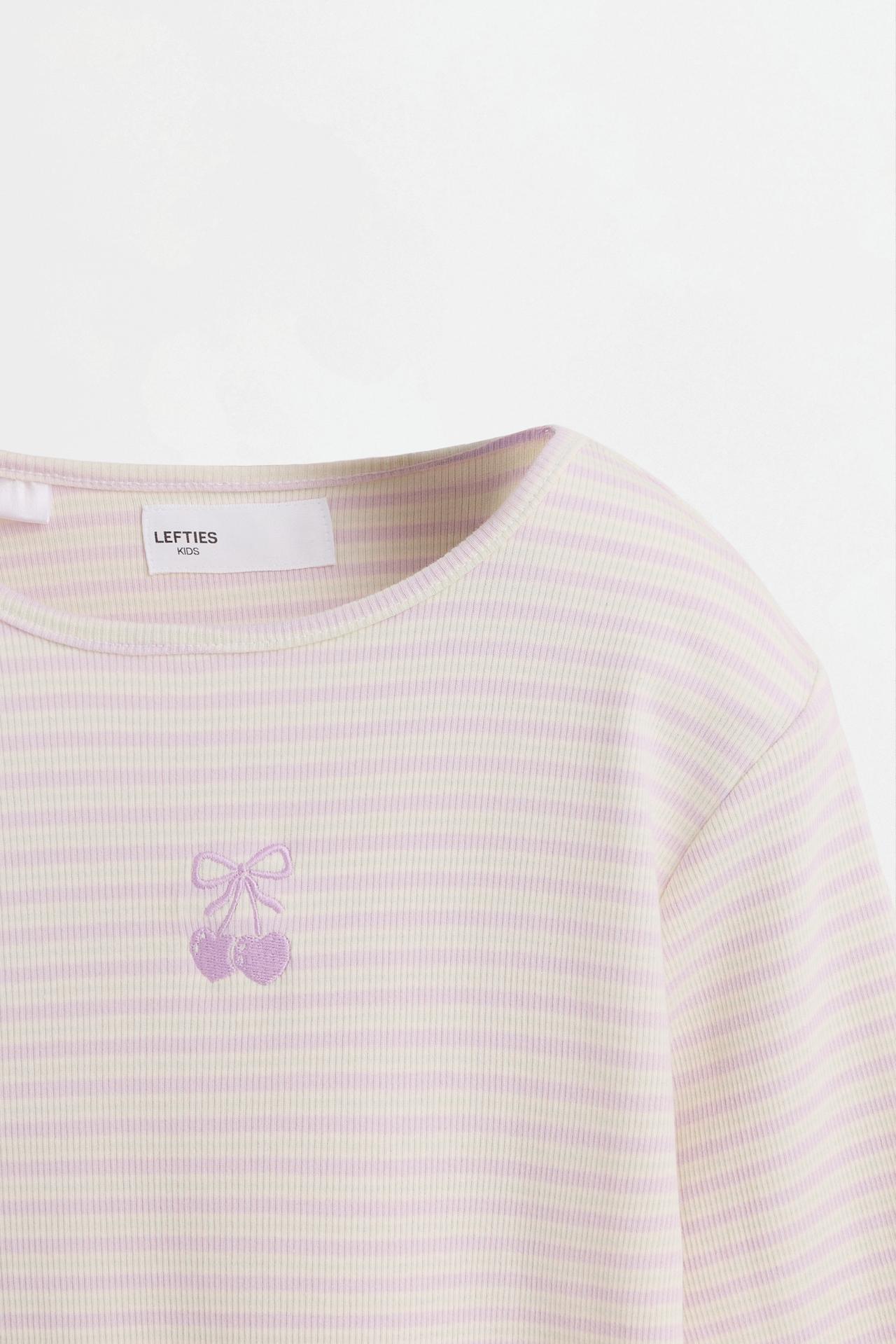 Ribbed animal print pyjamas — STRIPED