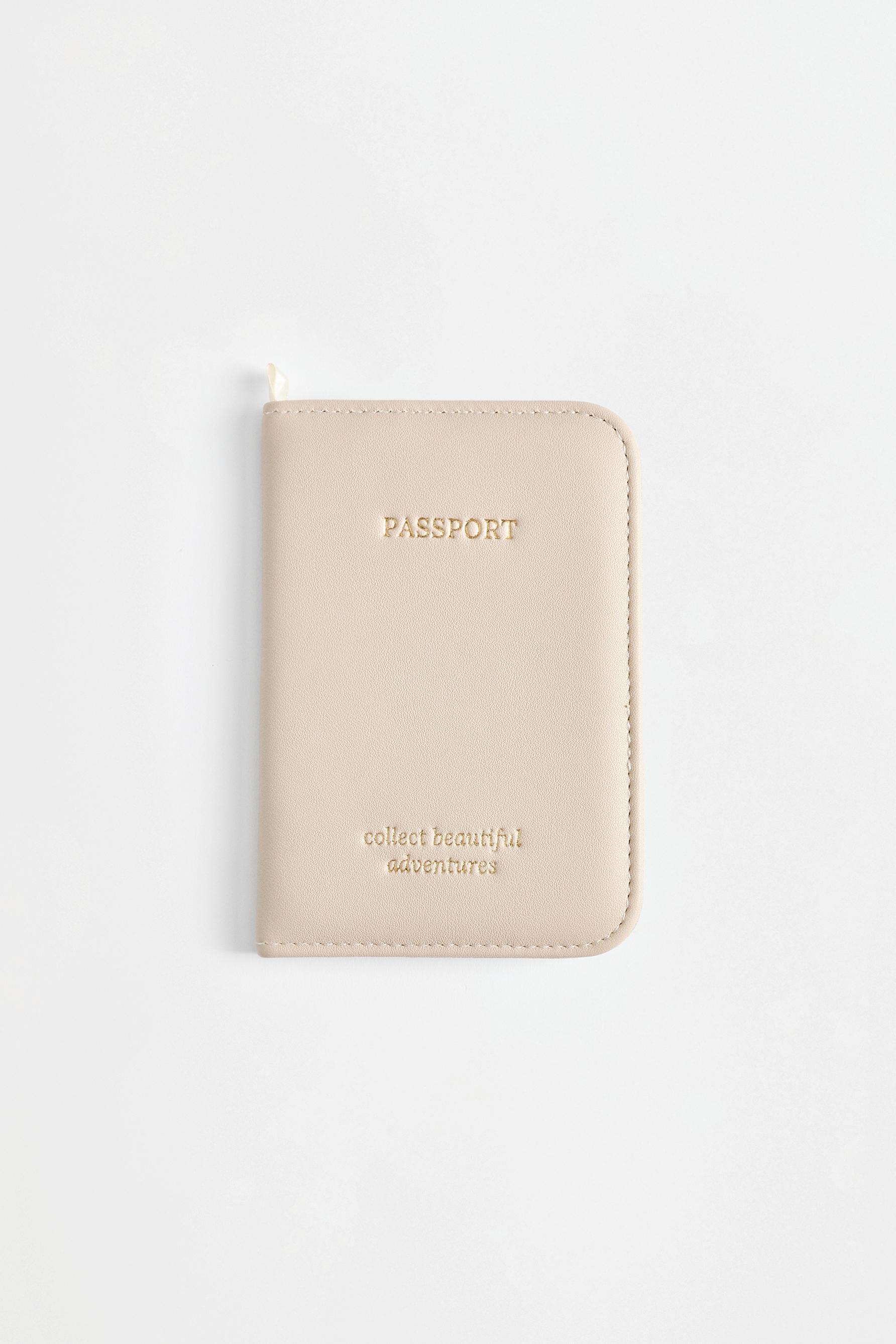 Passport holder — ECRU