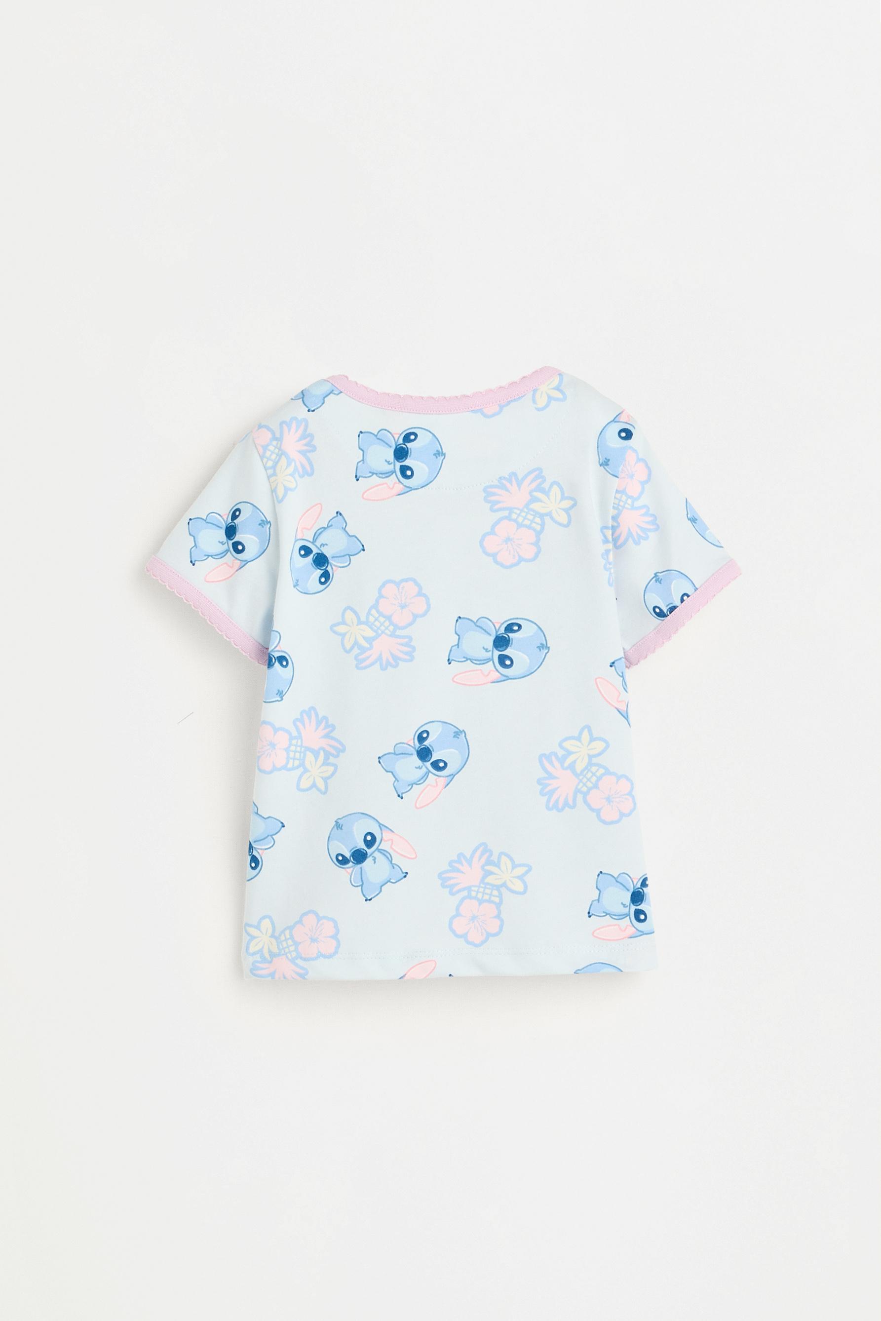 Stitch ©Disney scalloped trim pyjamas — DARK BLUE