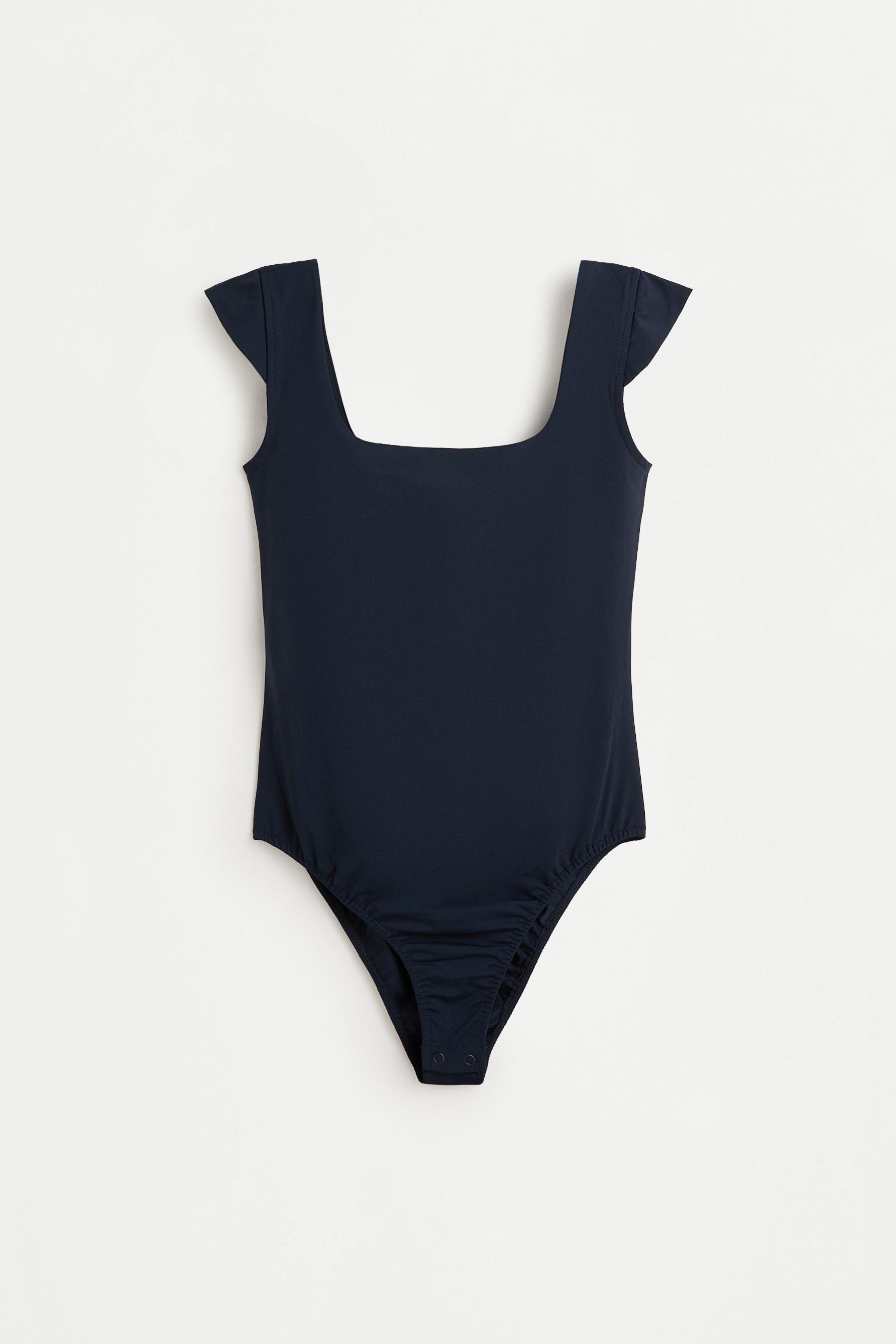 Short sleeve polyamide bodysuit — NAVY