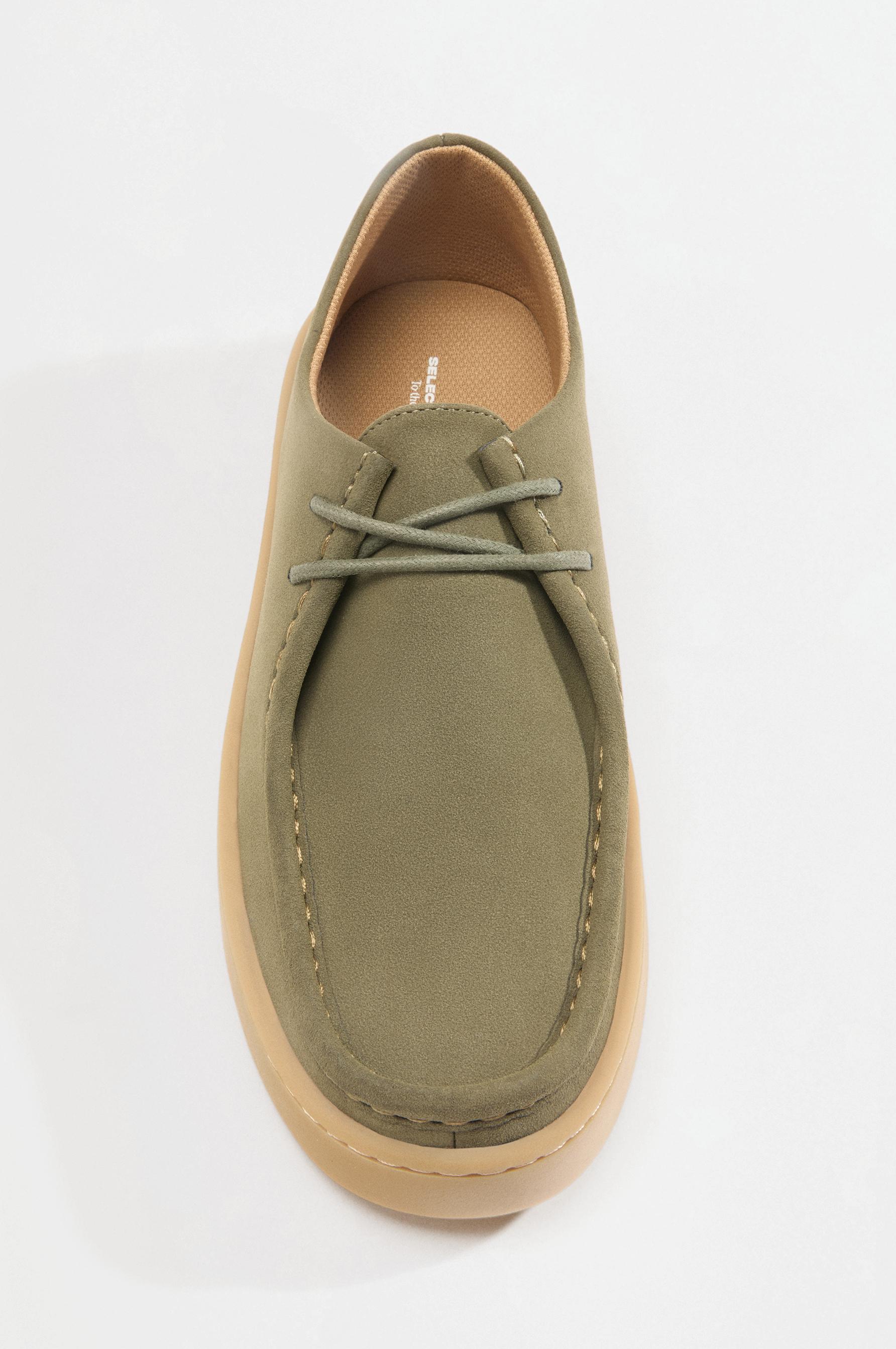 Moc-toe shoes — KHAKI