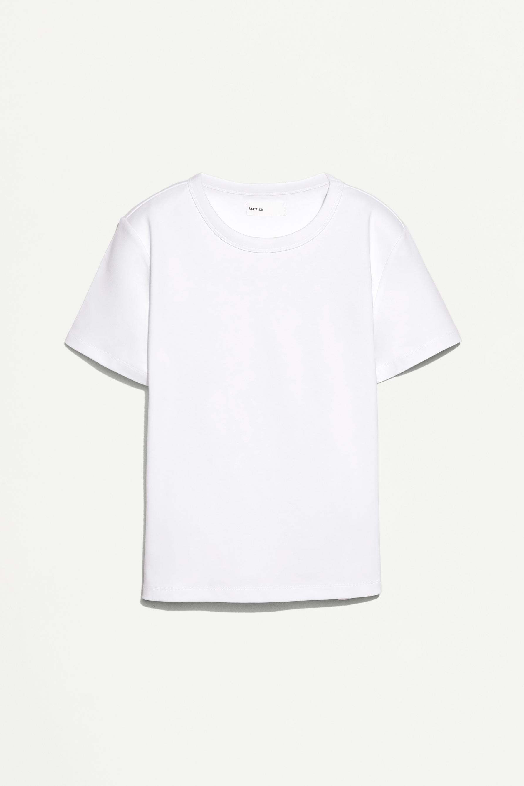 Basic short sleeve T-shirt — WHITE