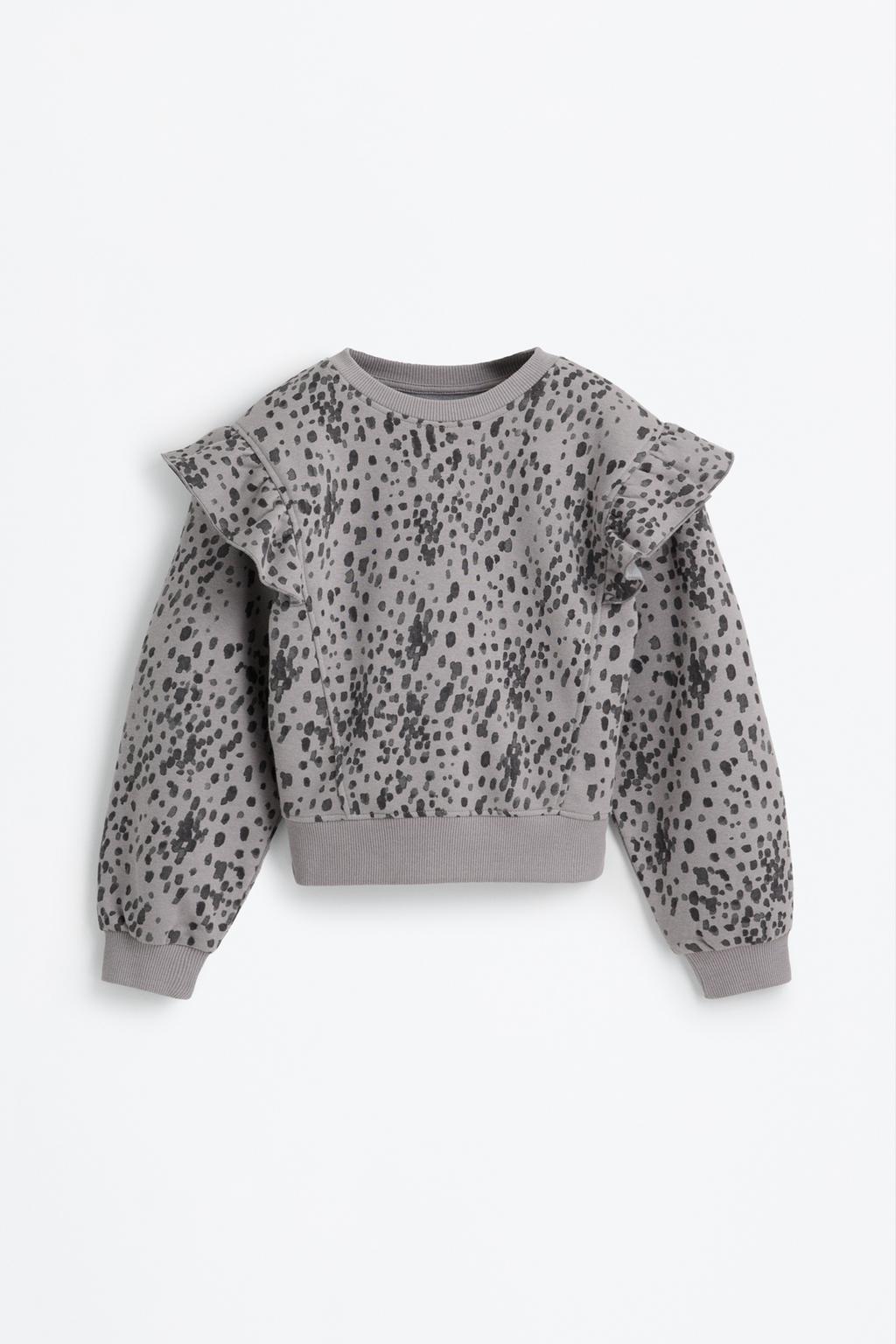 Sudadera estampados volantes