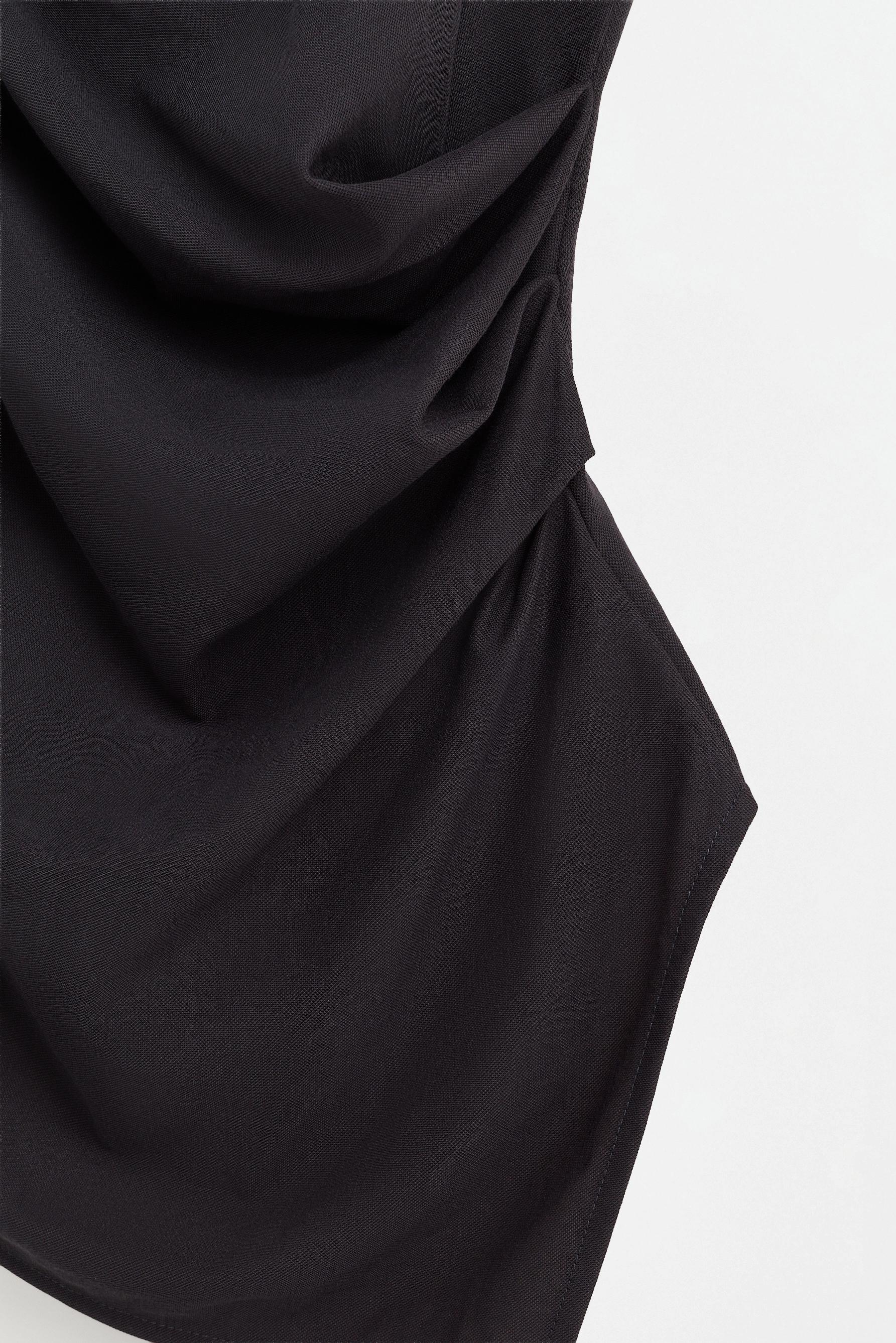 Flowing asymmetric top — ANTHRACITE GREY