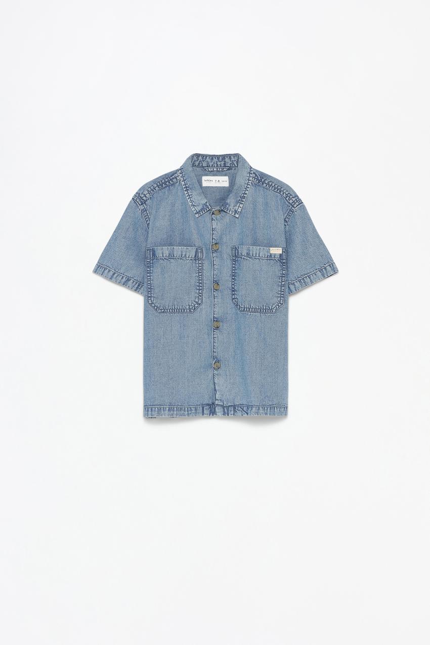 Slim Fit Camisas Vaqueras Mujer H&m Blusas Señora Blusa Con