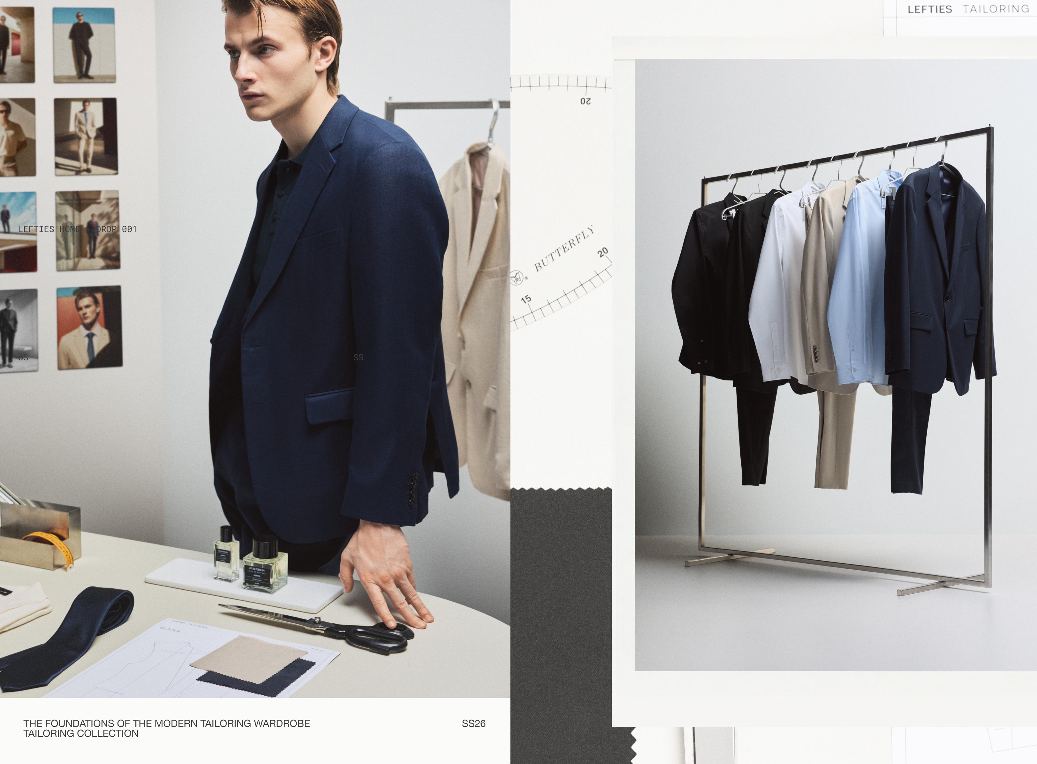 100% linen suit blazer — NAVY