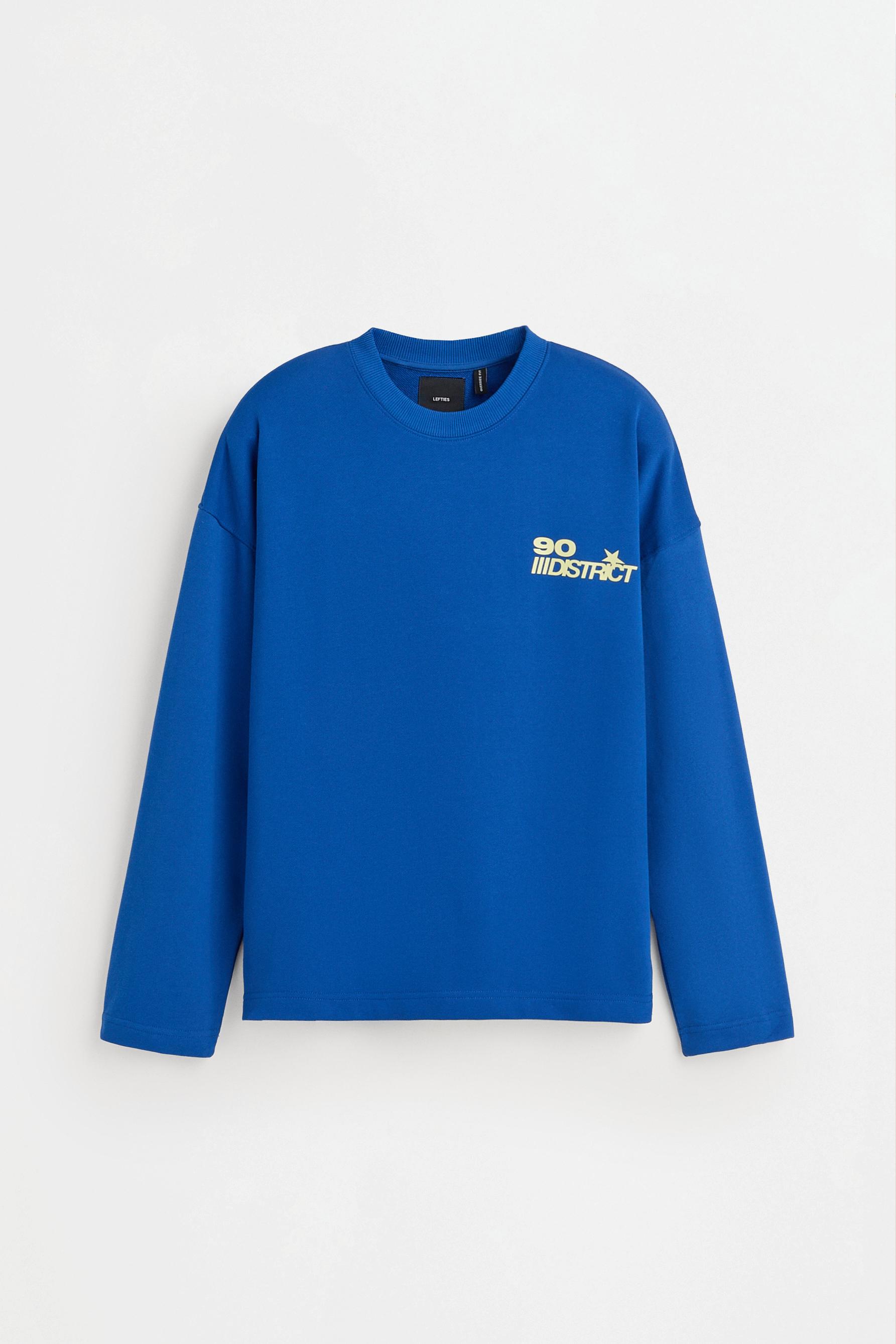 Printed sweatshirt — COBALT GREY