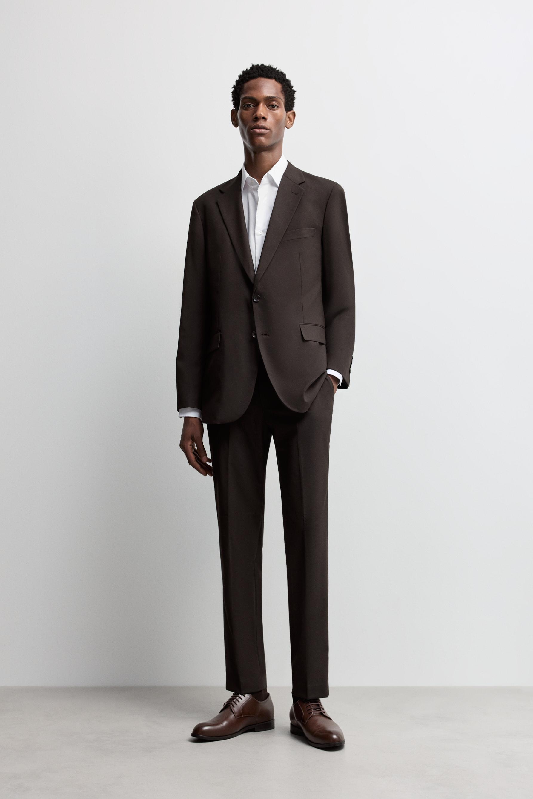 Suit blazer — BROWN