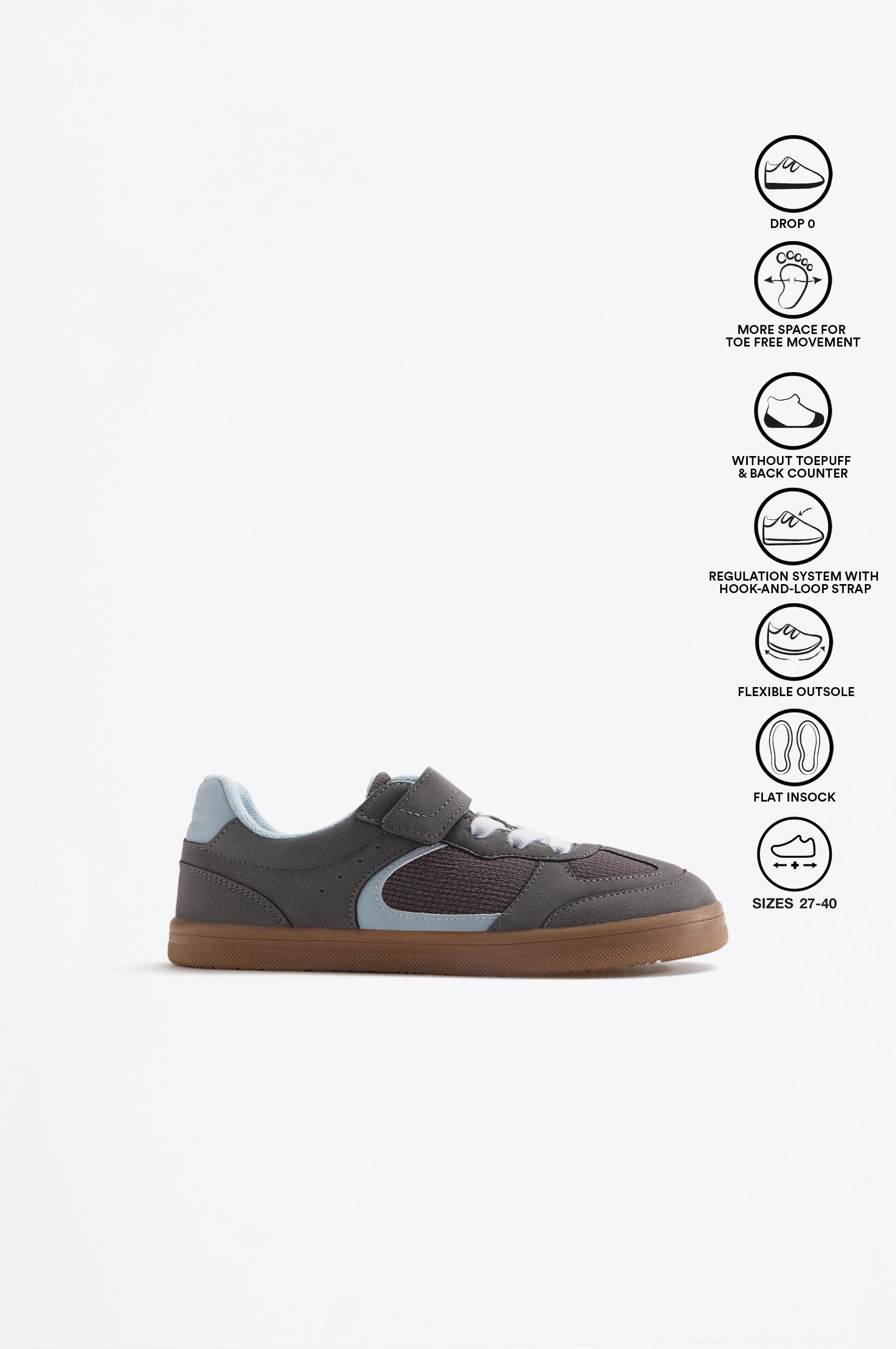 COMBINED BAREFOOT SLIPPER — GREY