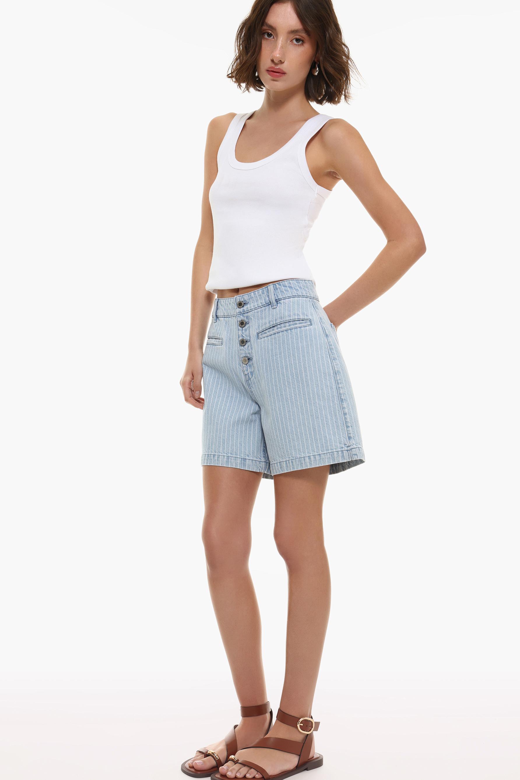Pantalones Cortos Denim Holgados Lee Para Mujer, Estilo Slouchy, Talle Medio - Cómodos, Con Un Toque De Elastano