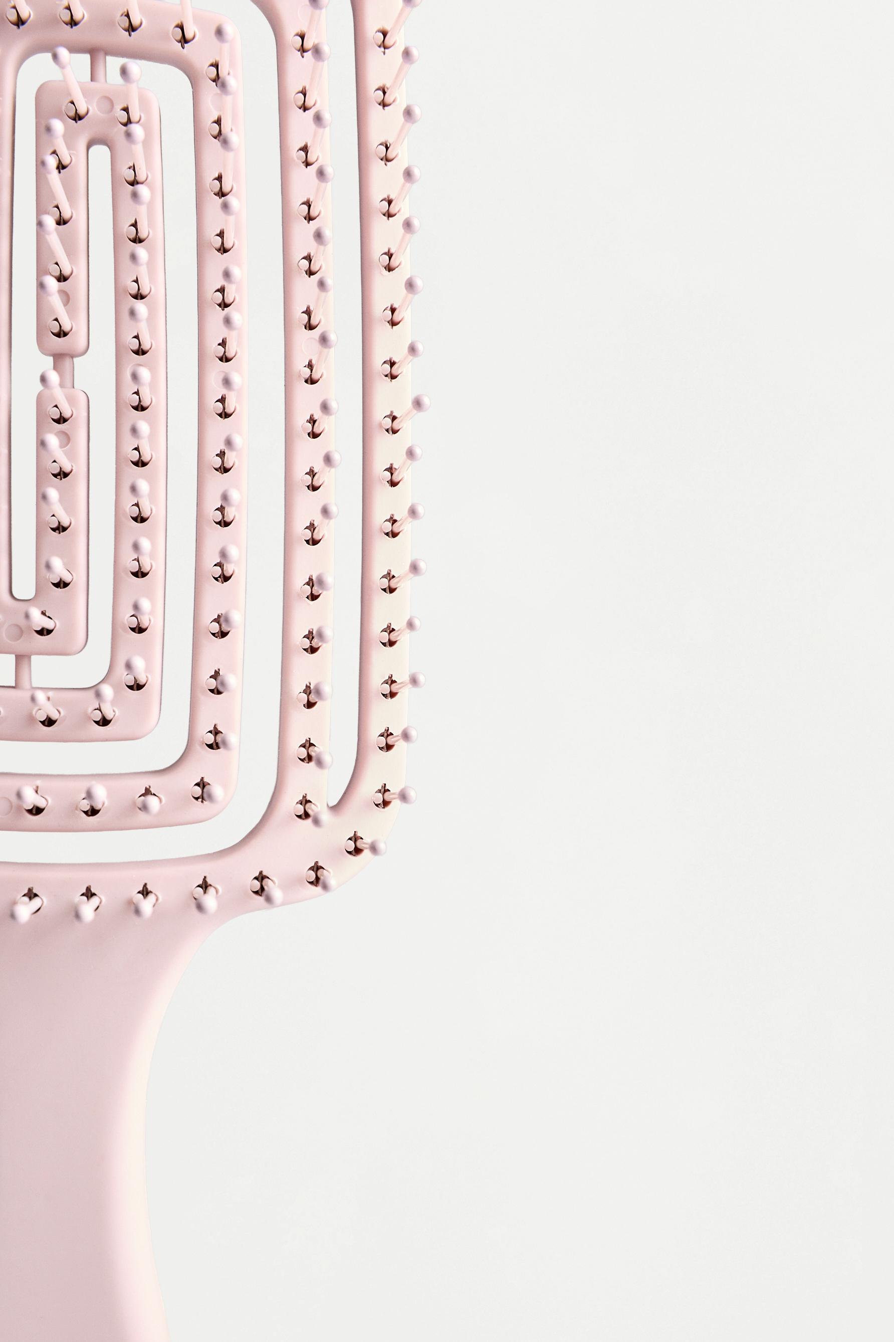 Square vented hair brush — CHALK PINK