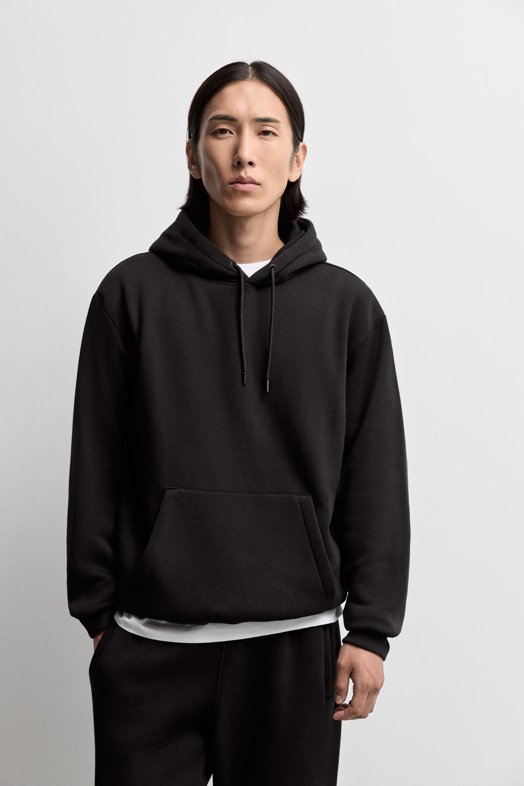 Basic hoodie — BLACK