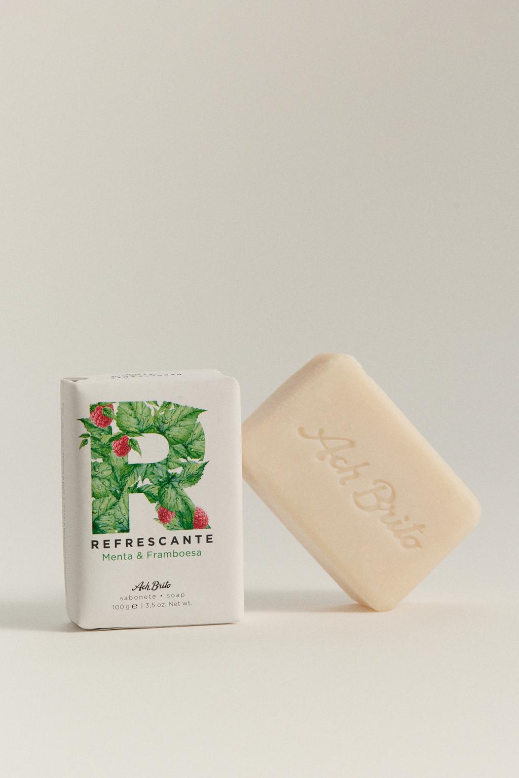 100 g mint and raspberry Ach. Brito - refreshing soap