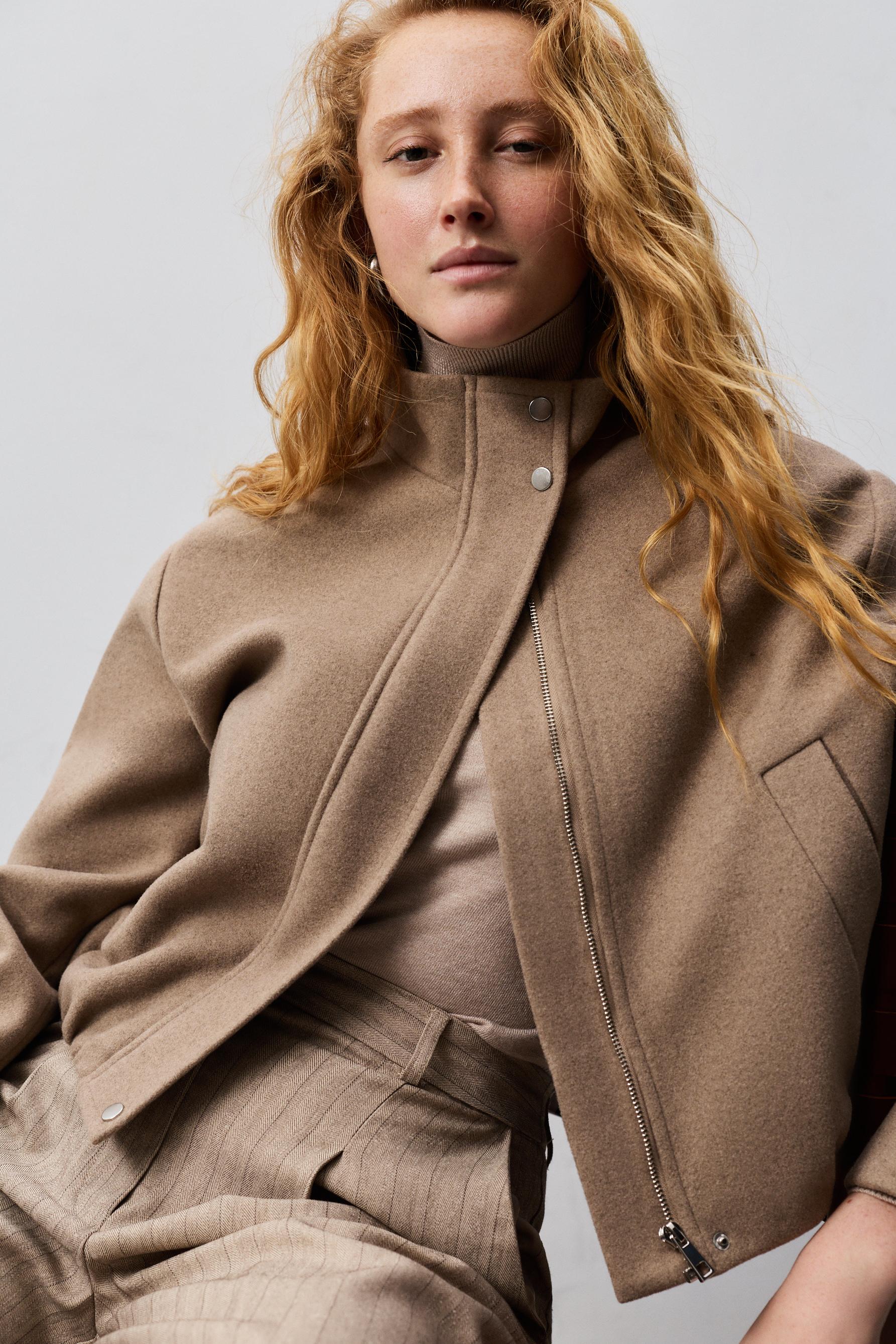 Wool bomber jacket - Jackets | Coats - CLOTHING - Woman | LEFTIES
