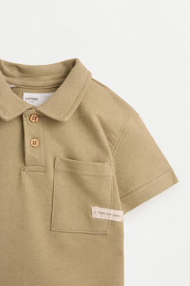 Rustic polo shirt and Bermuda shorts set — KHAKI 6