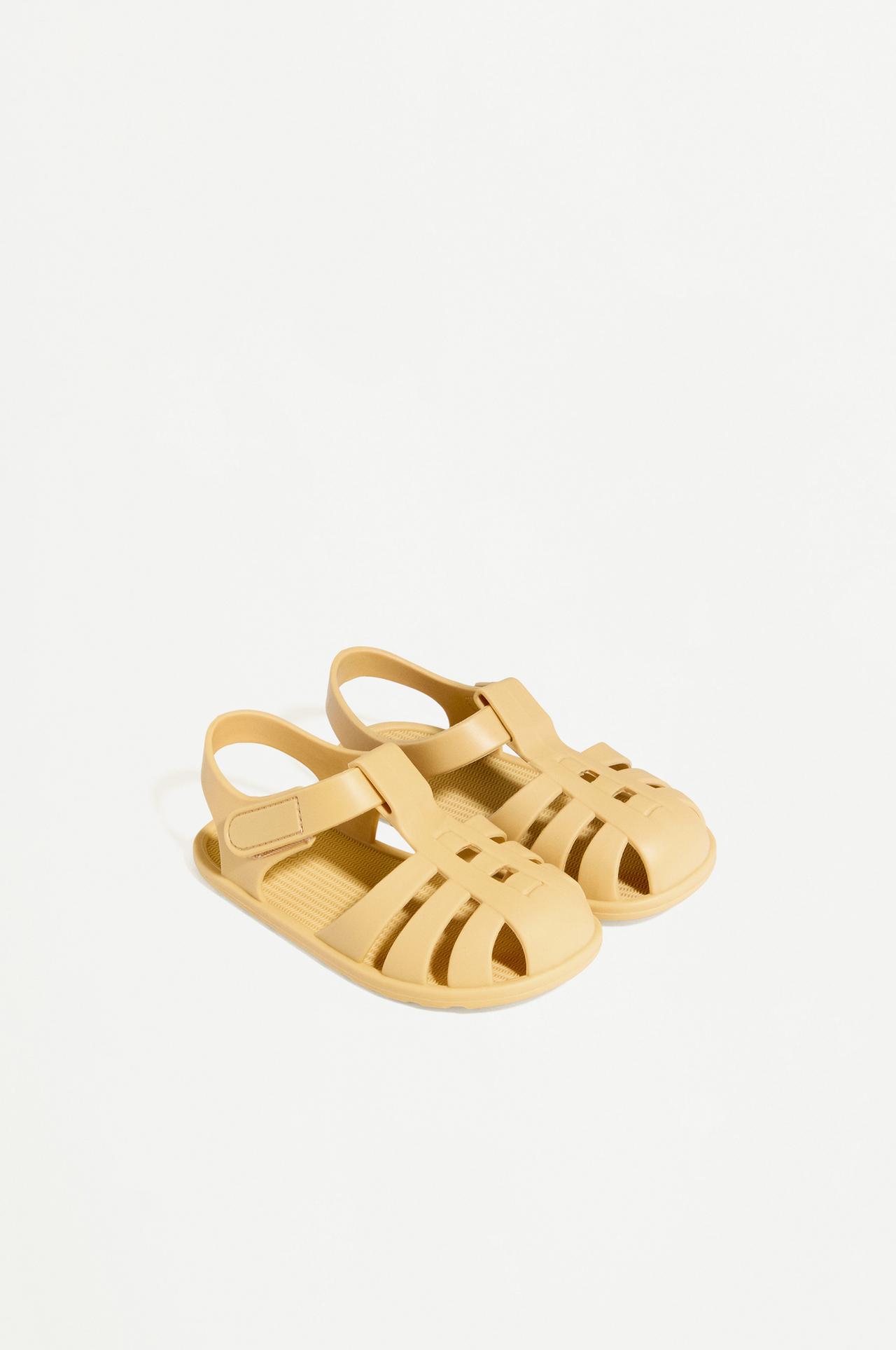 Barefoot cage sandals — MUSTARD