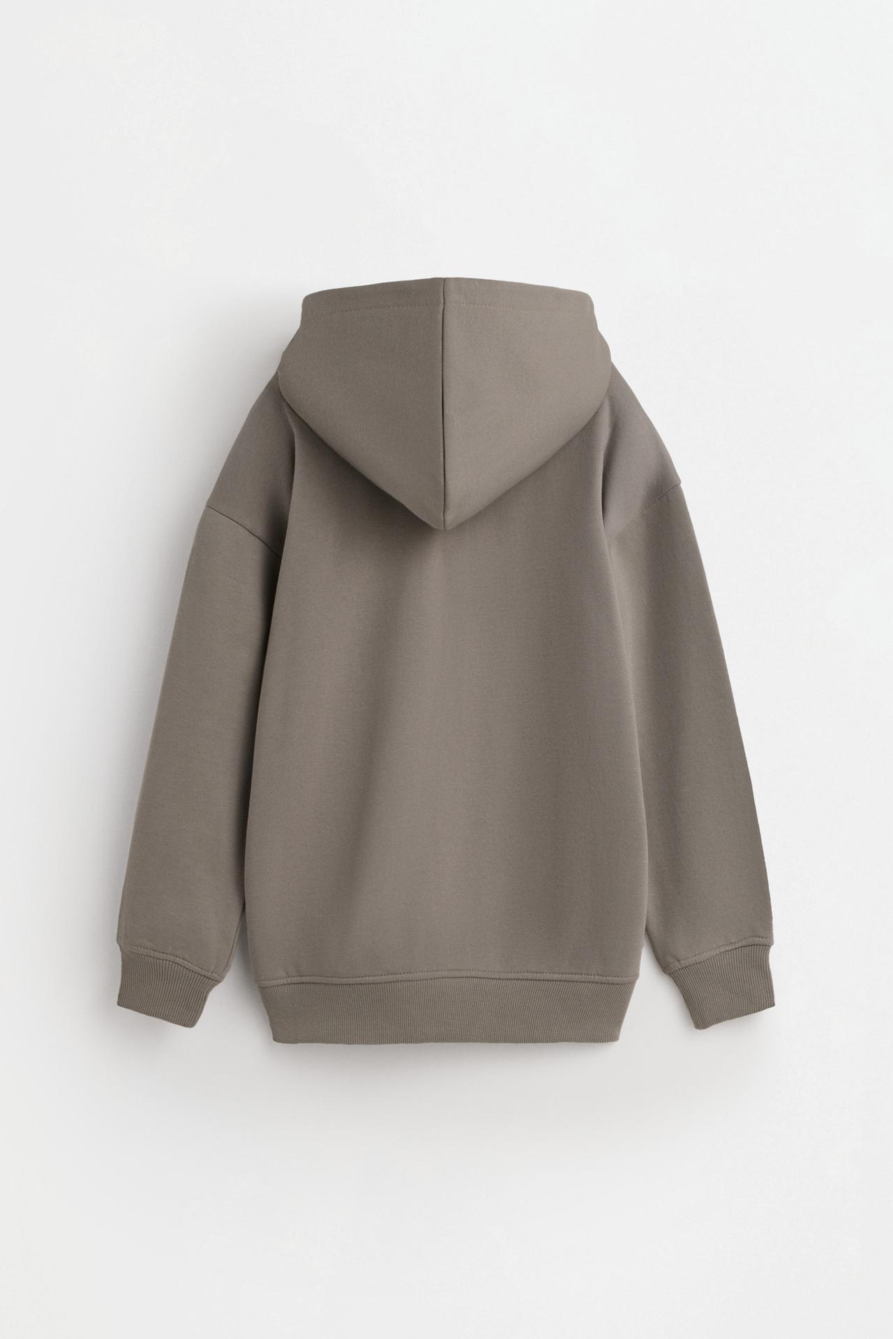 Zip-up hoodie — PALE KHAKI