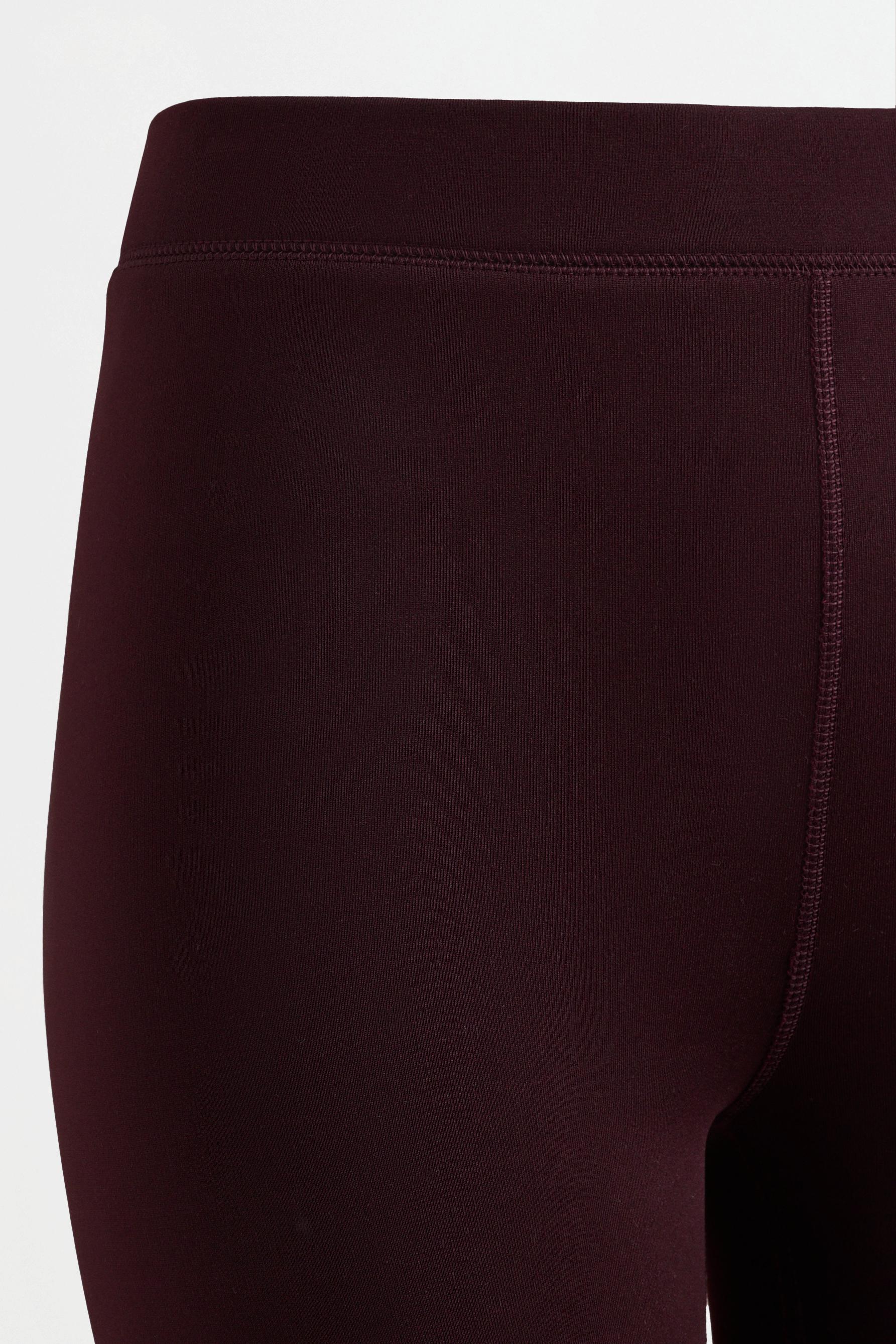 HEAVY WEIGHT thermal bell bottom leggings (10°F to 48°F) — DARK BURGUNDY