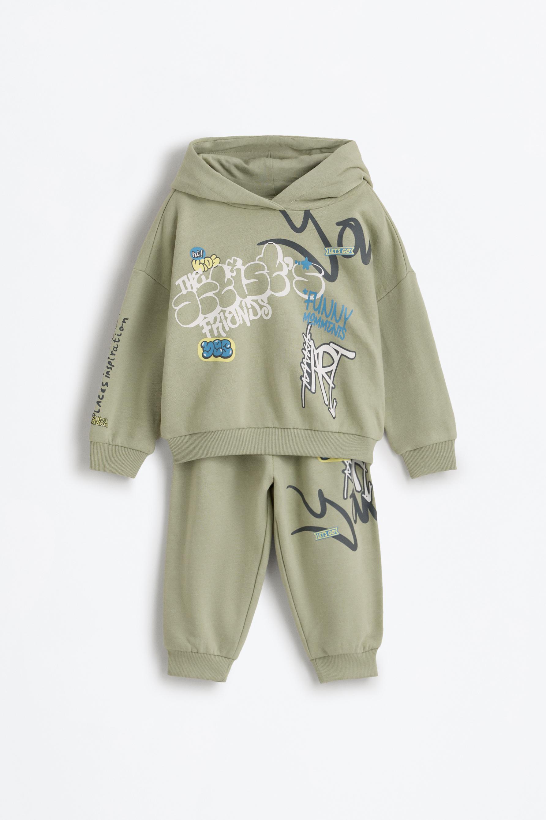 Conjunto sudadera capucha y pantalón felpa