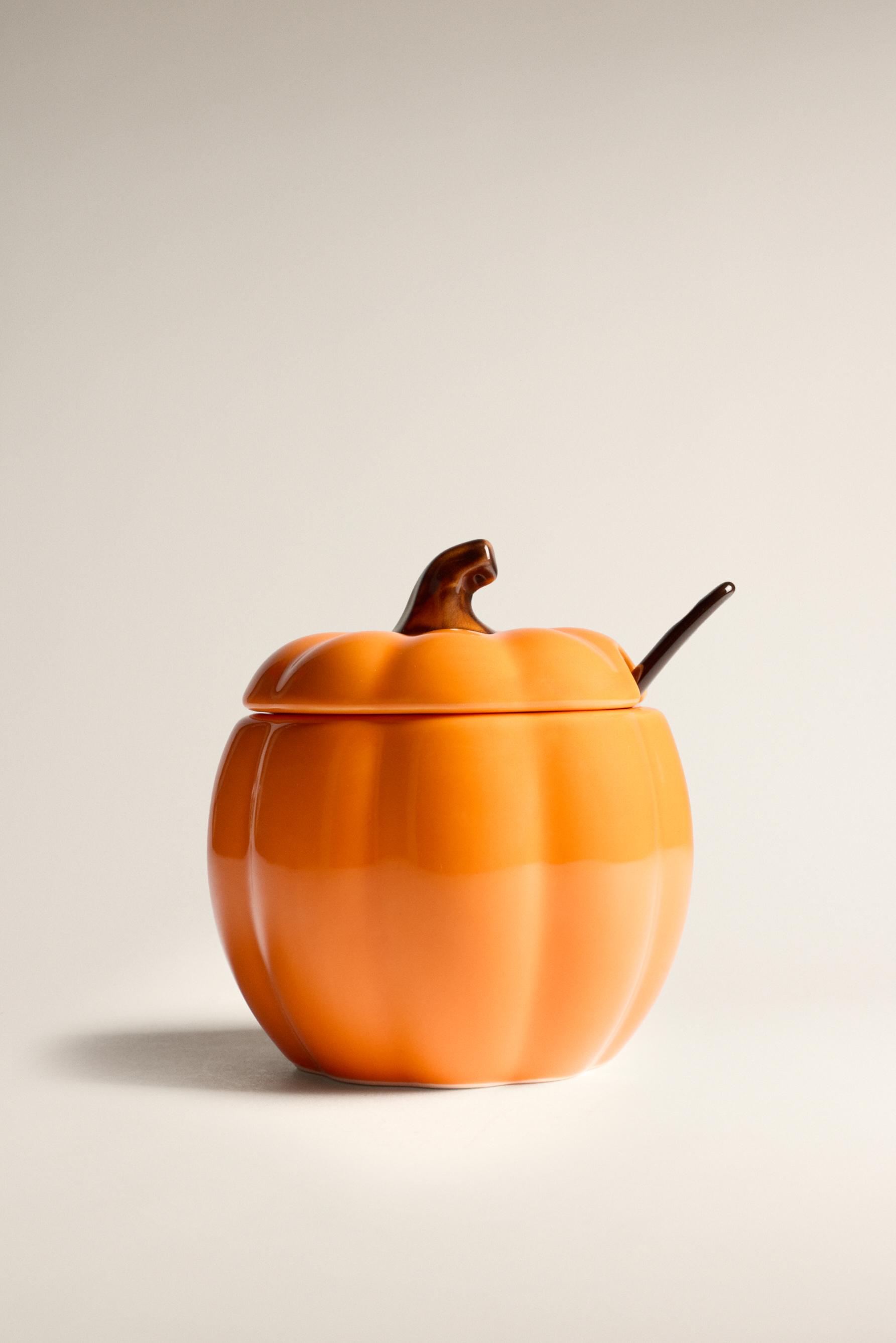 Azucarero cerámica calabaza