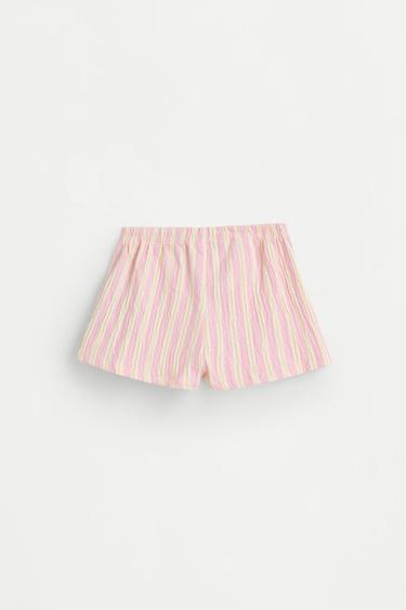 Gingham crepe top and shorts co-ord — PINK 5