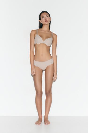 Pack of 2 ribbed thongs - lace — WHITE 3