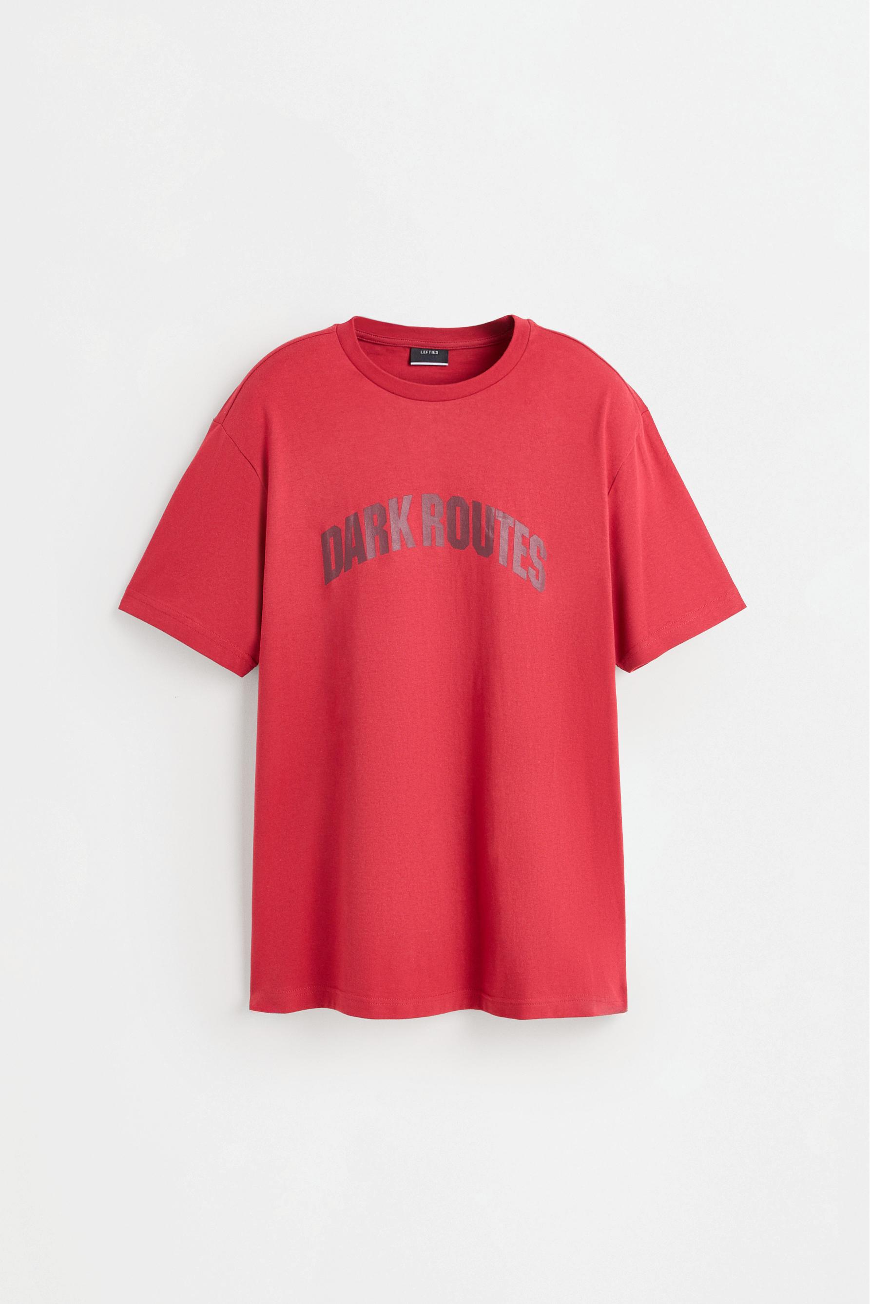 Slogan T-shirt — DARK PINK