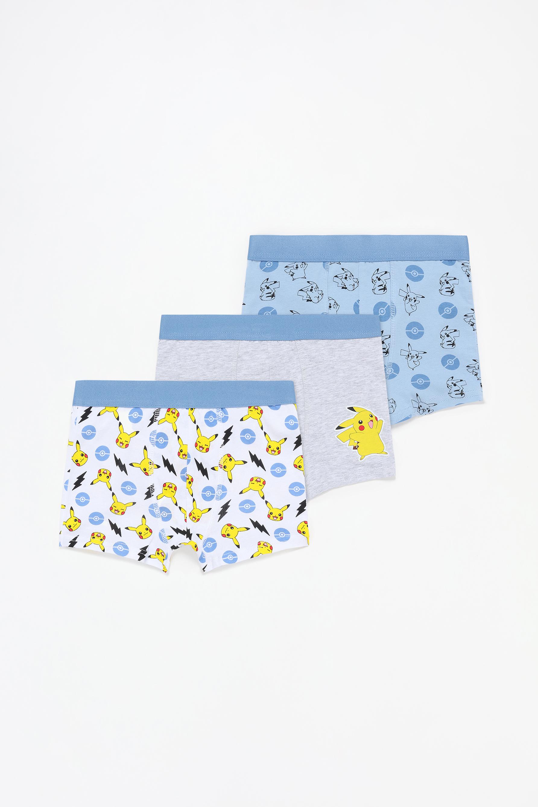 Men's Adult Pokémon Boxer Brief Underwear 3-pack - Catch 'em All Men's Adult Pokémon Boxer Brief Underwear 3-pack - Catch 'em All