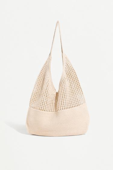 Crochet shopper bag — ECRU 1