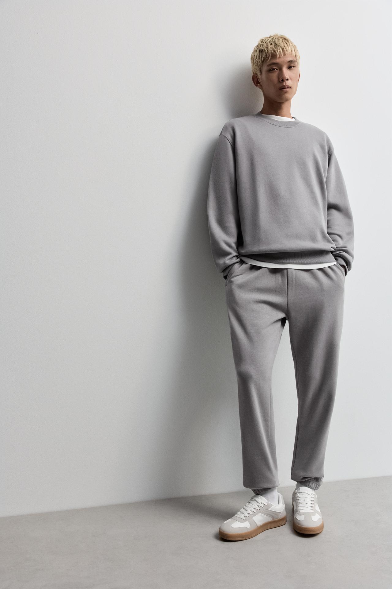 Slim fit tracksuit bottoms — MEDIUM GREY