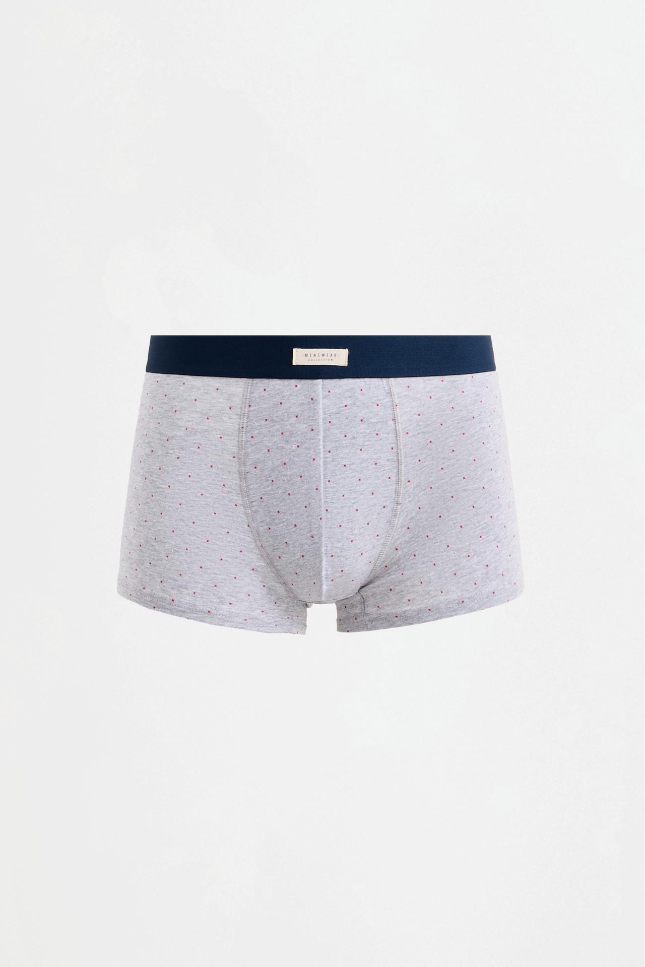 Printed boxers 5-pack — PALE GREY