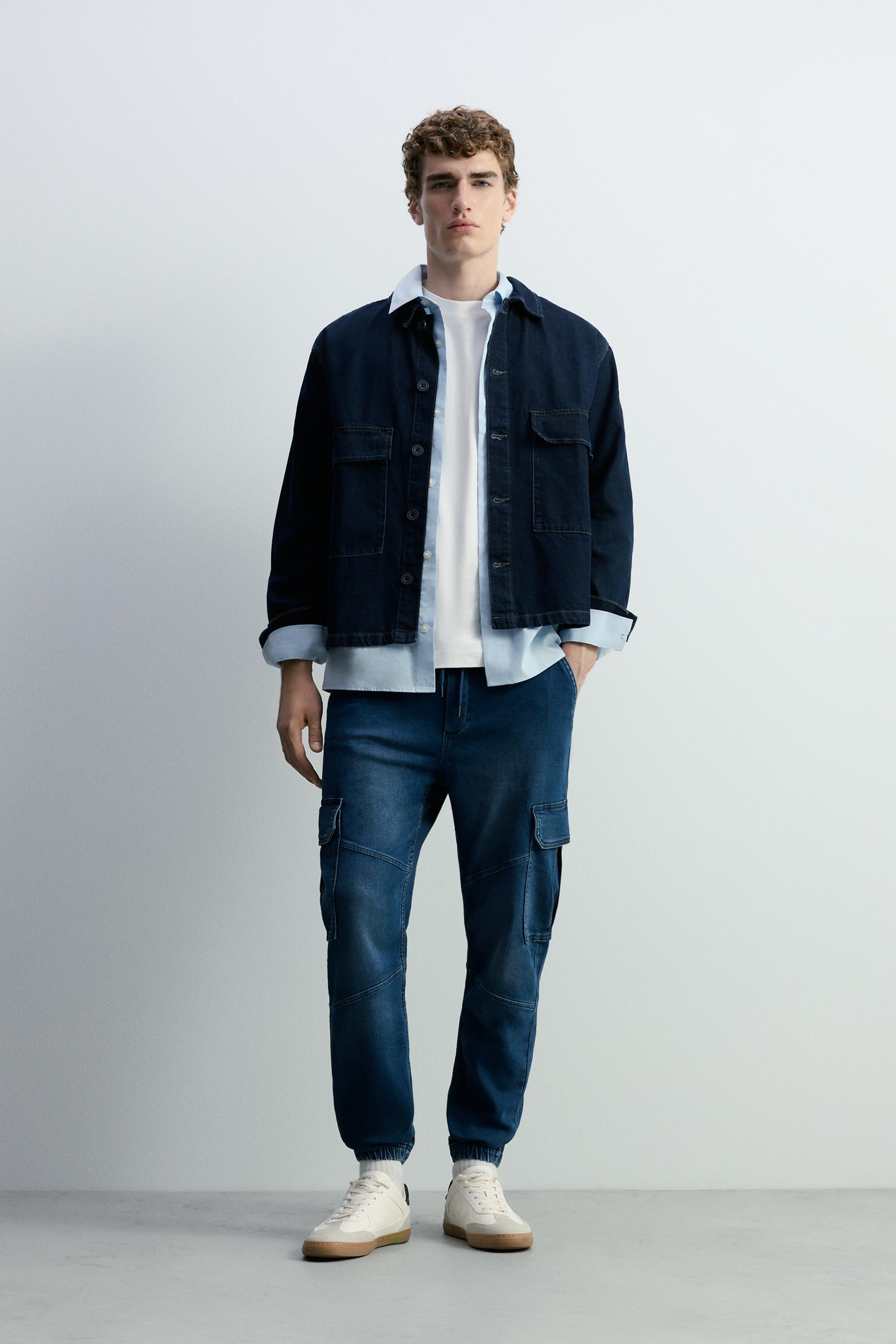 Jeans jogger cargo fleece