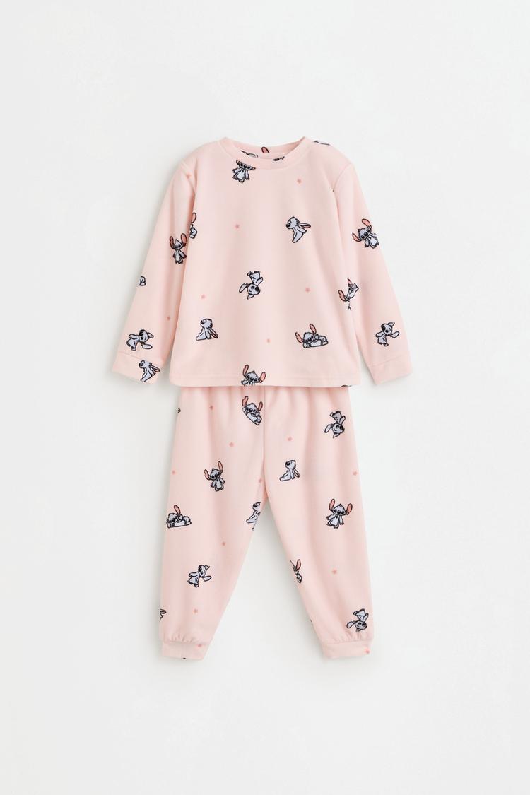 Stitch ©Disney velvety pajamas — PINK