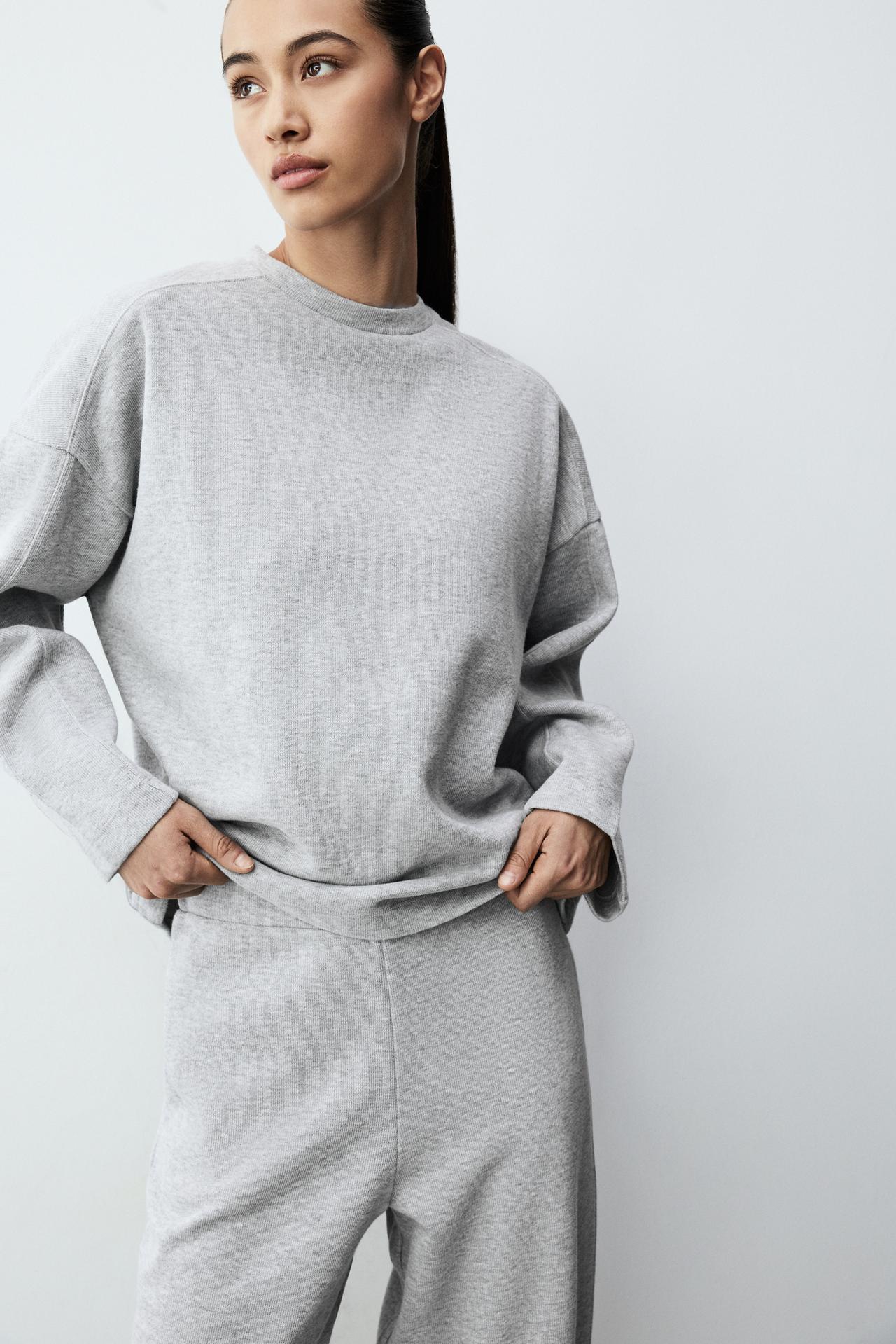 Loungewear sweatshirt — GREY MARL