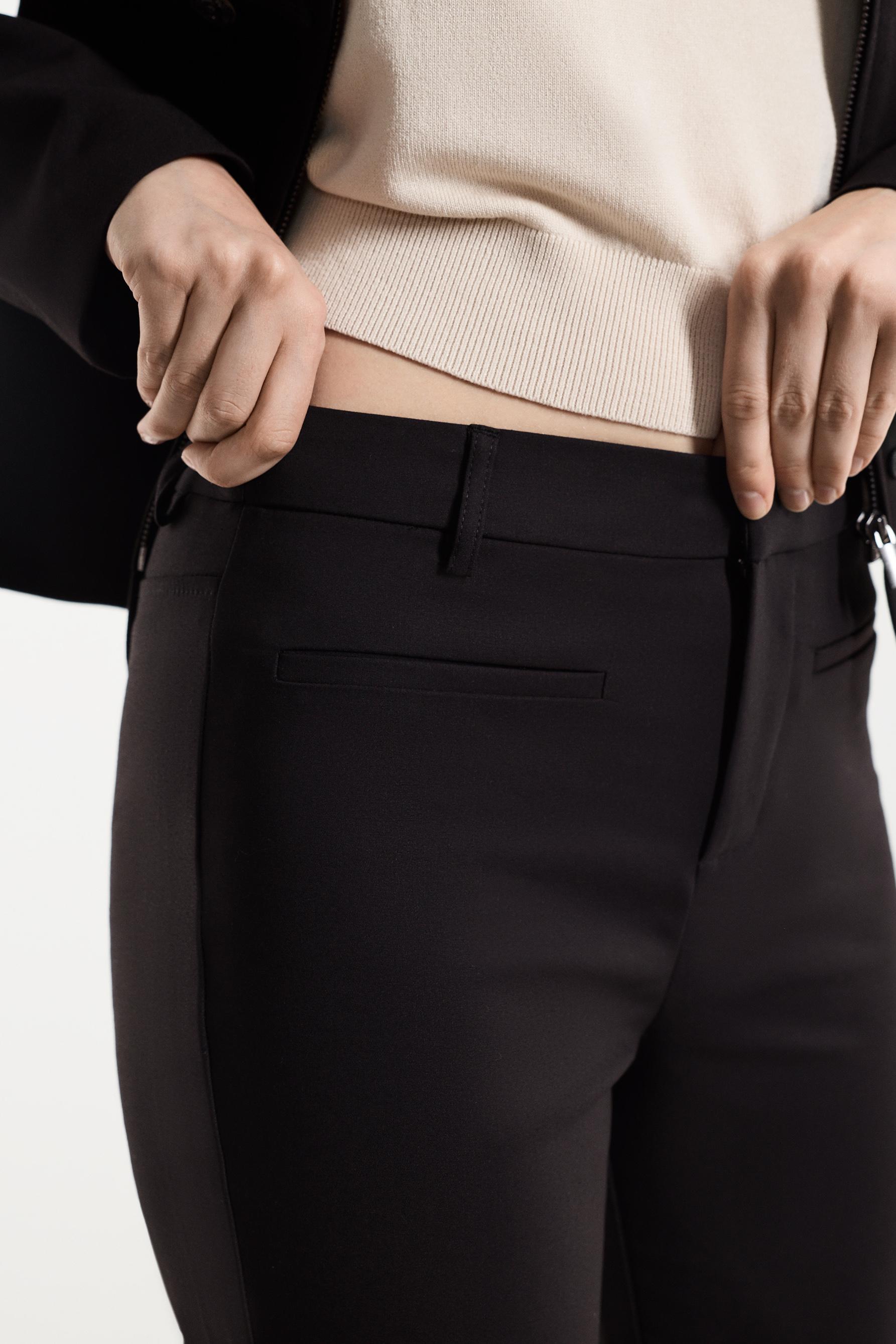 Bell bottom trousers — BLACK
