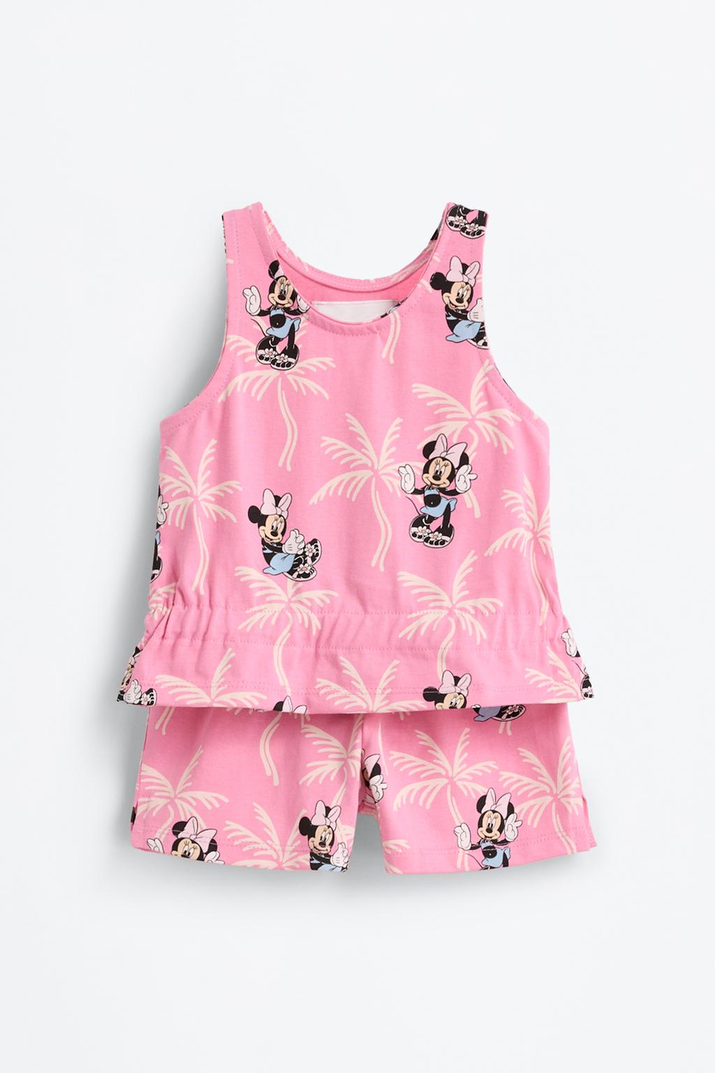 Minnie ©Disney askılı t-shirt ve şort takım