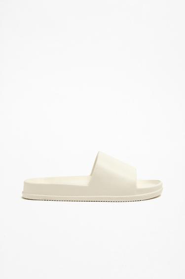 Shower slide sandals — ECRU 1