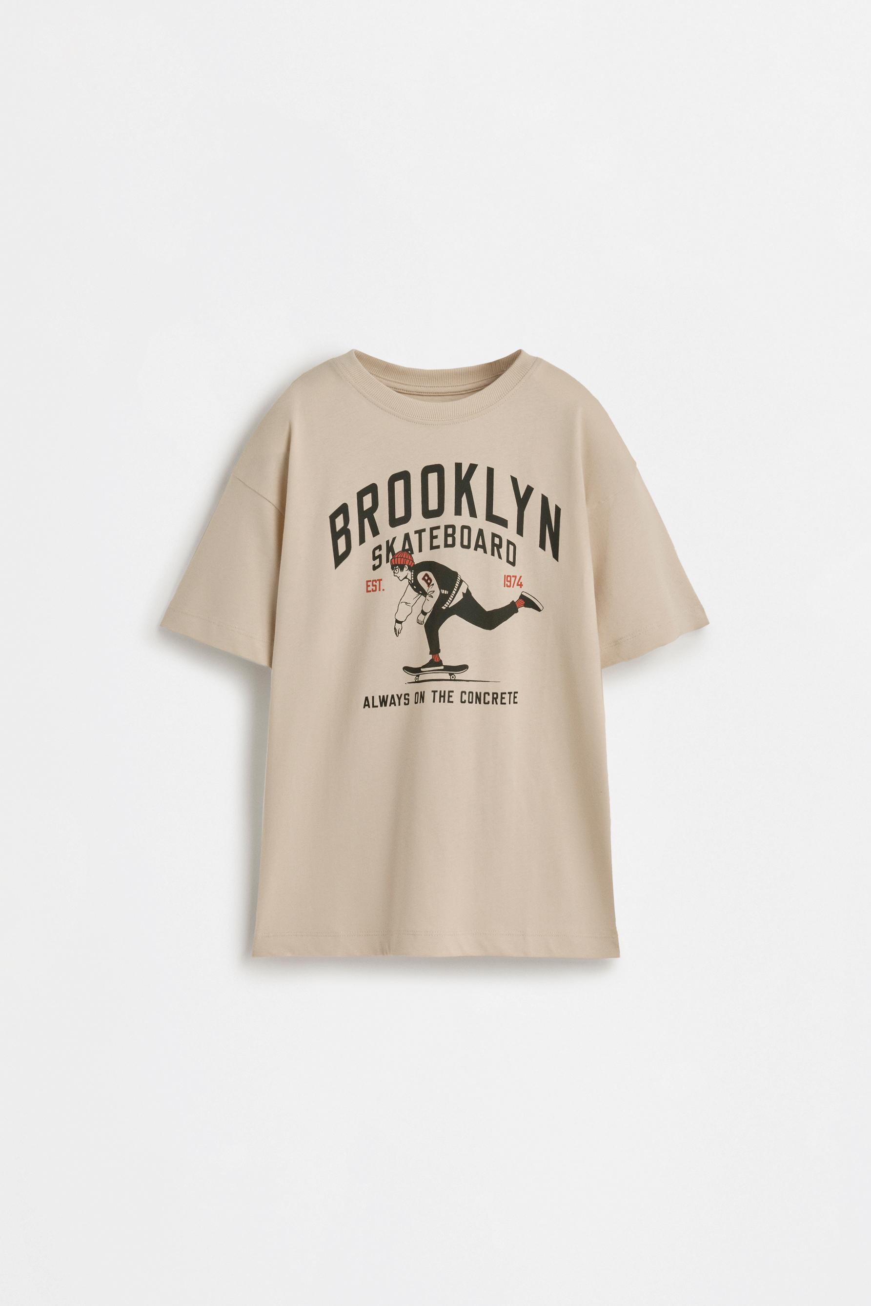 Printed T-shirt — GREY