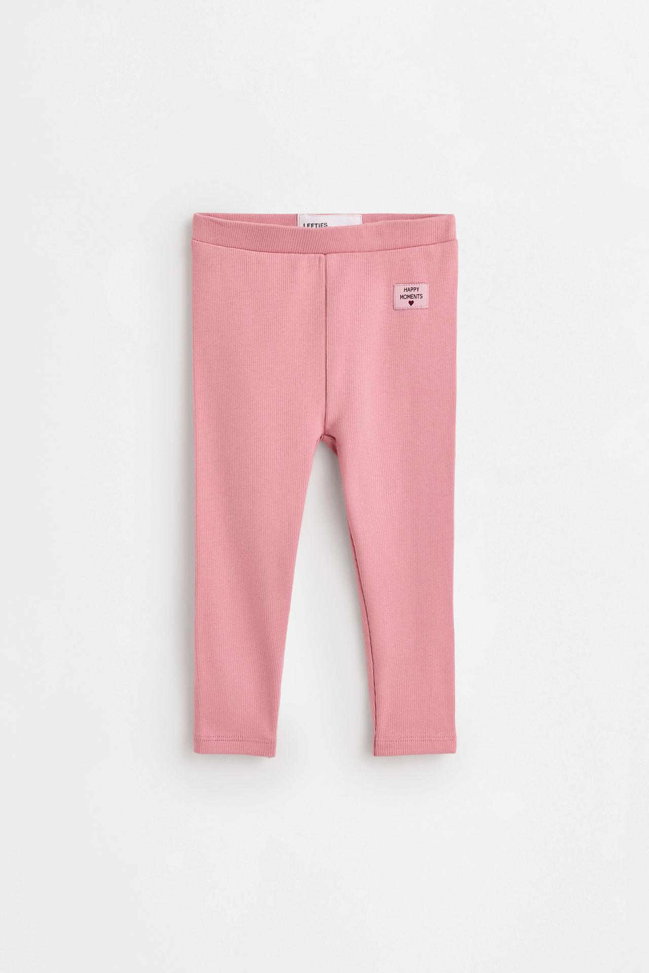 Pack of 2 ribbed leggings — DUSTY PINK